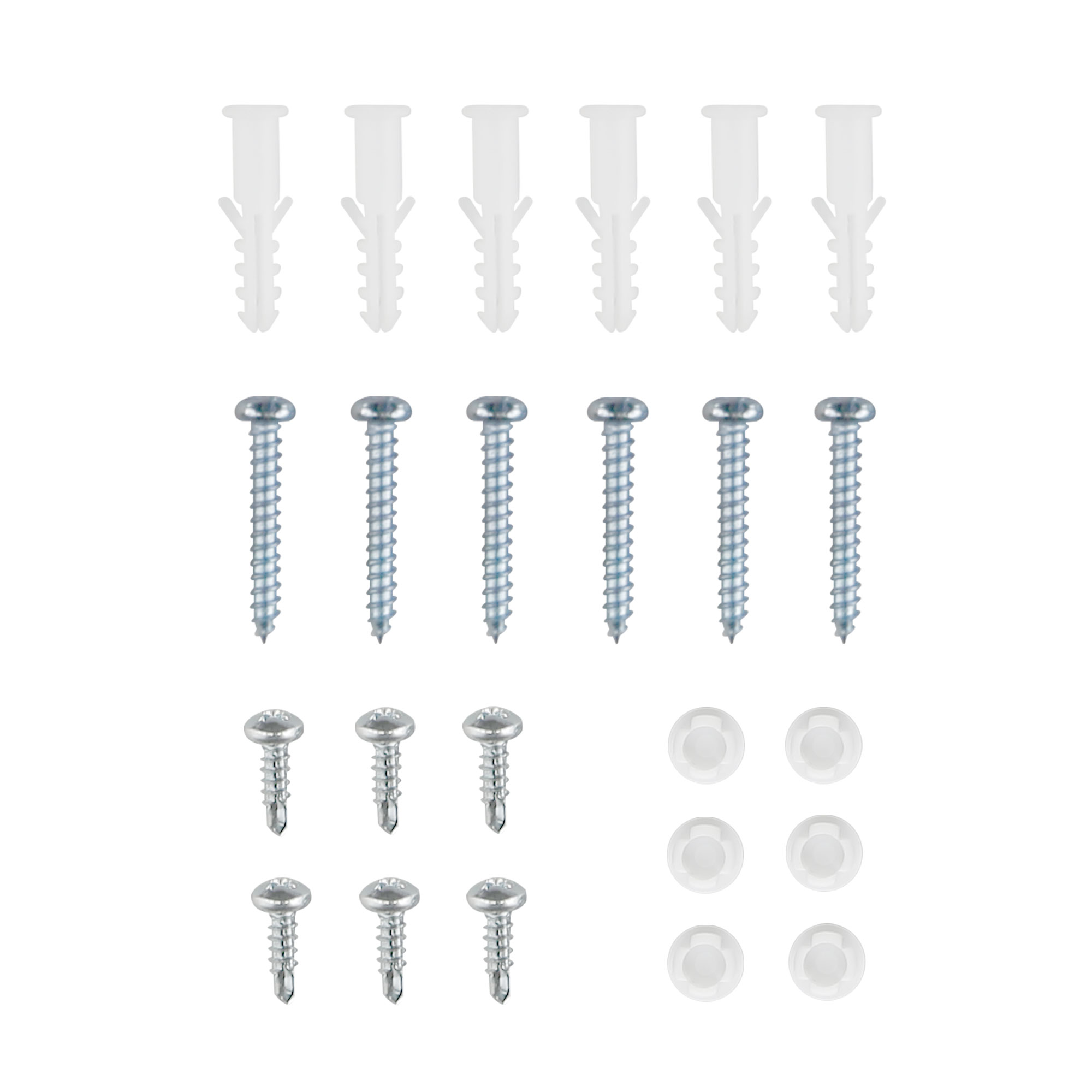 Juego de Tornillos para Toldos Verticales a Medida / con Guías Laterales | blanco