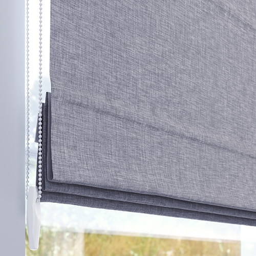 Muestra de tejido para estor plegable a medida | 03 negro estructurado / oscuridad total / Sicilia