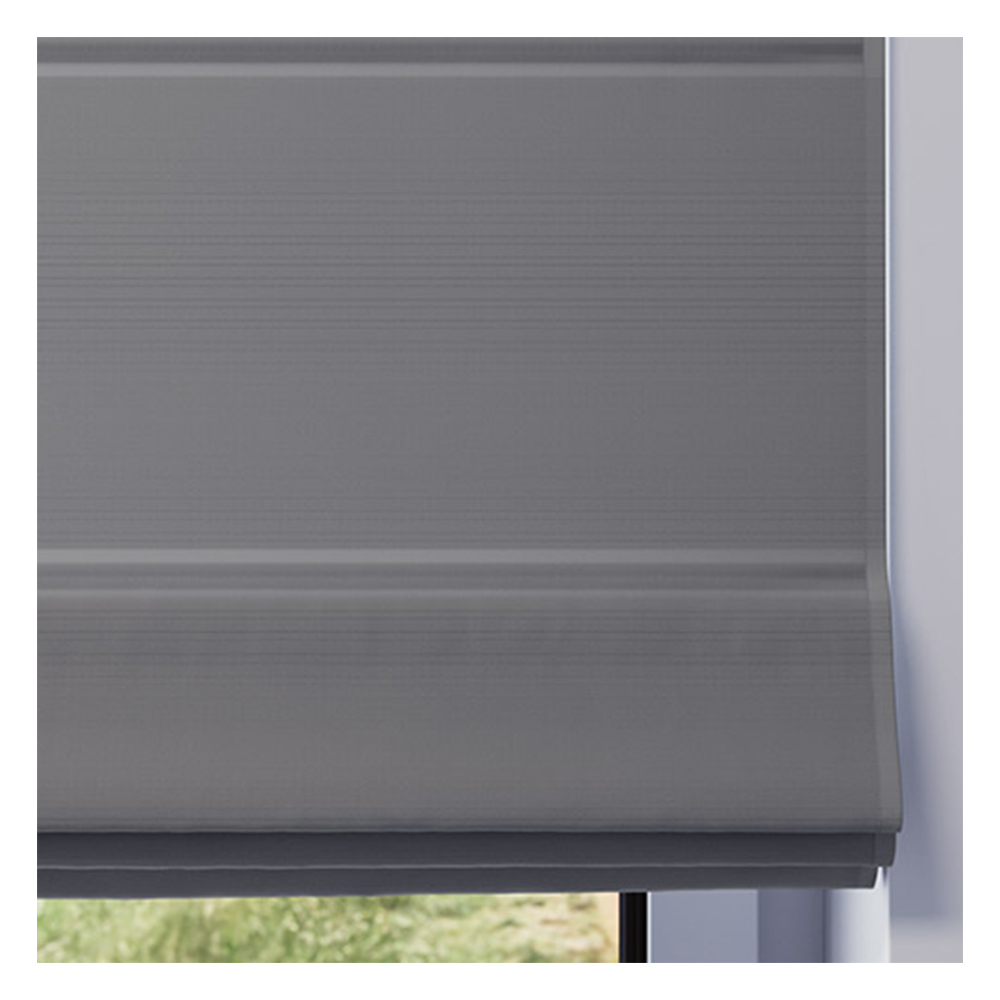 Muestra de tejido para estor plegable a medida | 503 gris / opaco / Roma