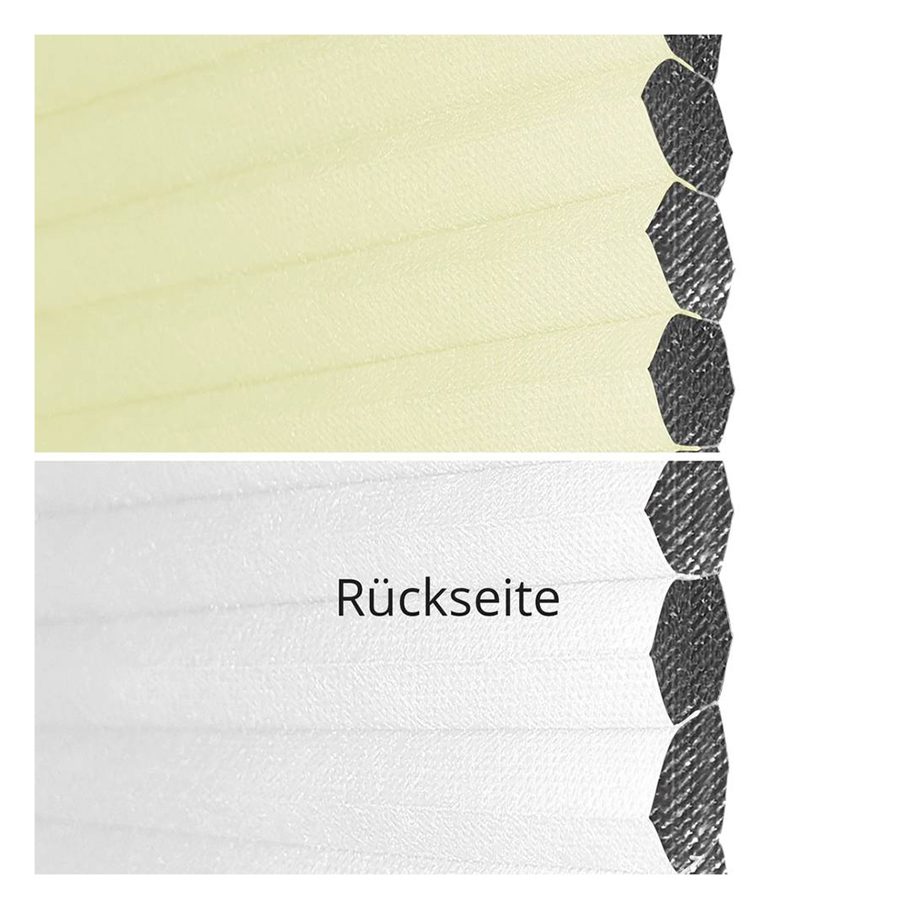 Muestra de tejido para cortina plisada a medida | 70003 amarillo / oscuridad total / Sistra Black Out