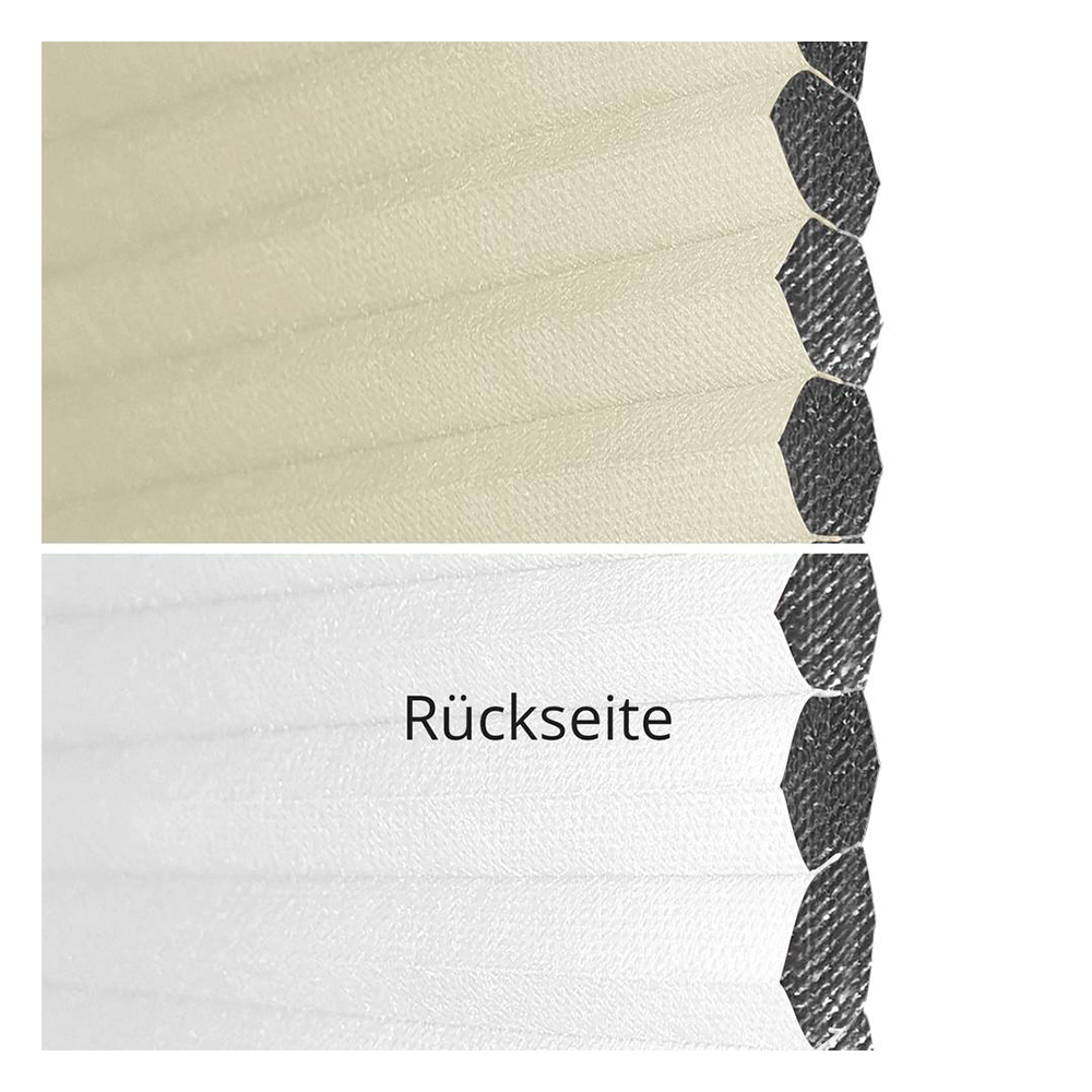 Muestra de tejido para cortina plisada a medida | 70102 beige / oscuridad total / Sistra Black Out B1