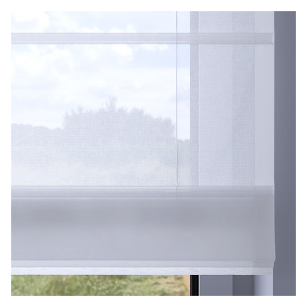 Muestra de tejido para estor plegable a medida | 01 blanco / transparente / Ardea
