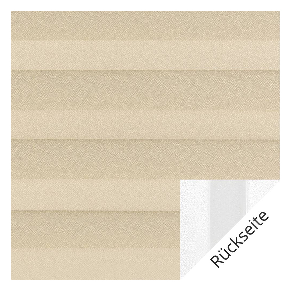 Muestra de tejido para cortina plisada a medida | 10744 beige / oscuridad total / Lunata blackout