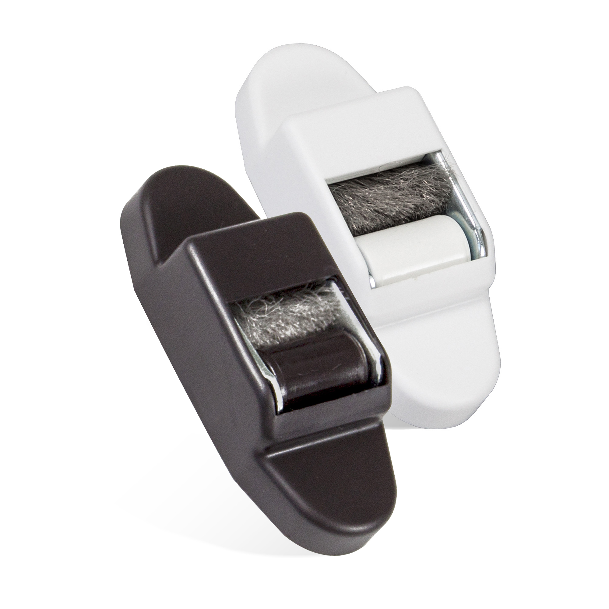 Mini rodillo guía de cinta para persiana incl. burlete de cepillo (Tipos a elegir)