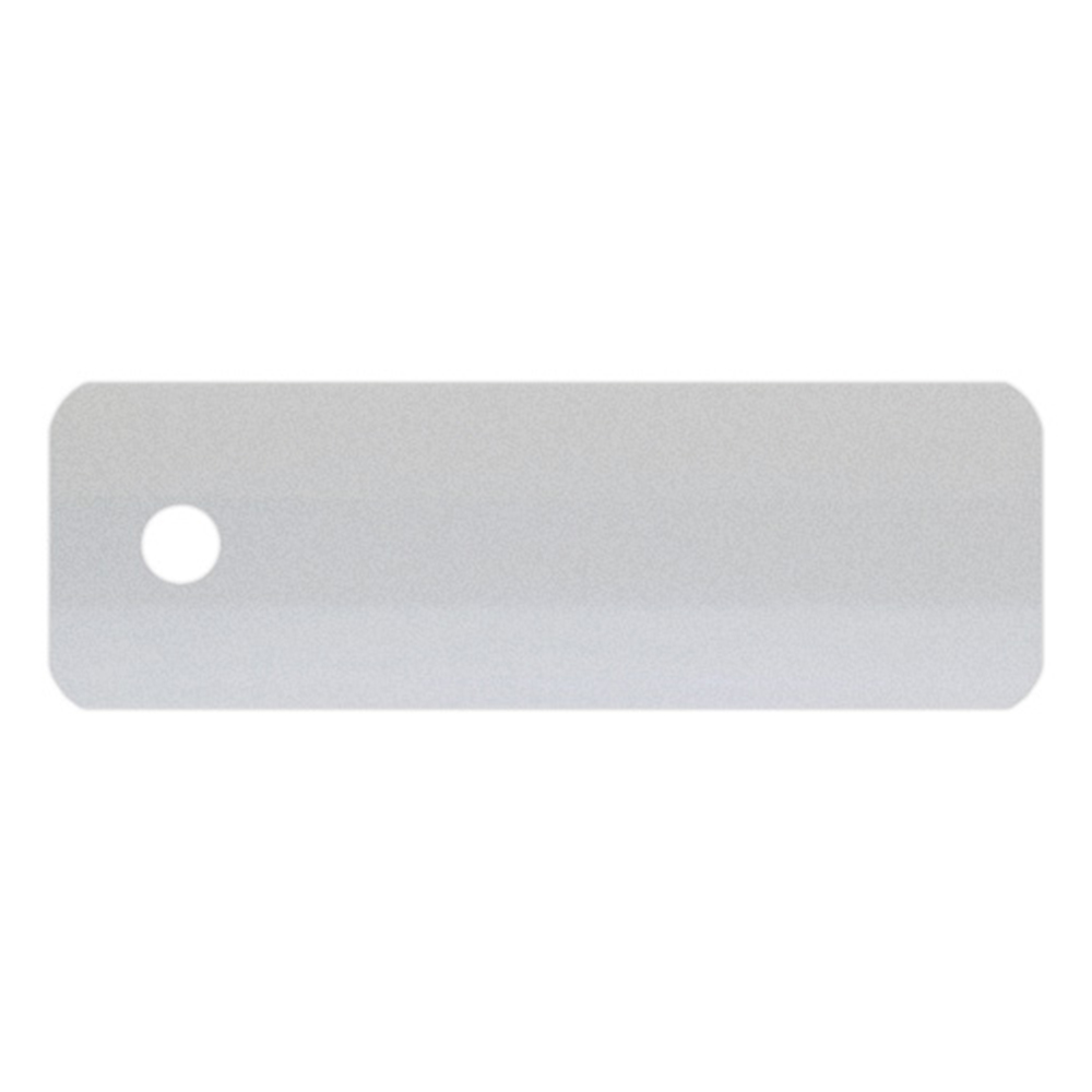 Muestra de lama para veneciana de aluminio a medida | 25 mm / 4417 plateado / brillante