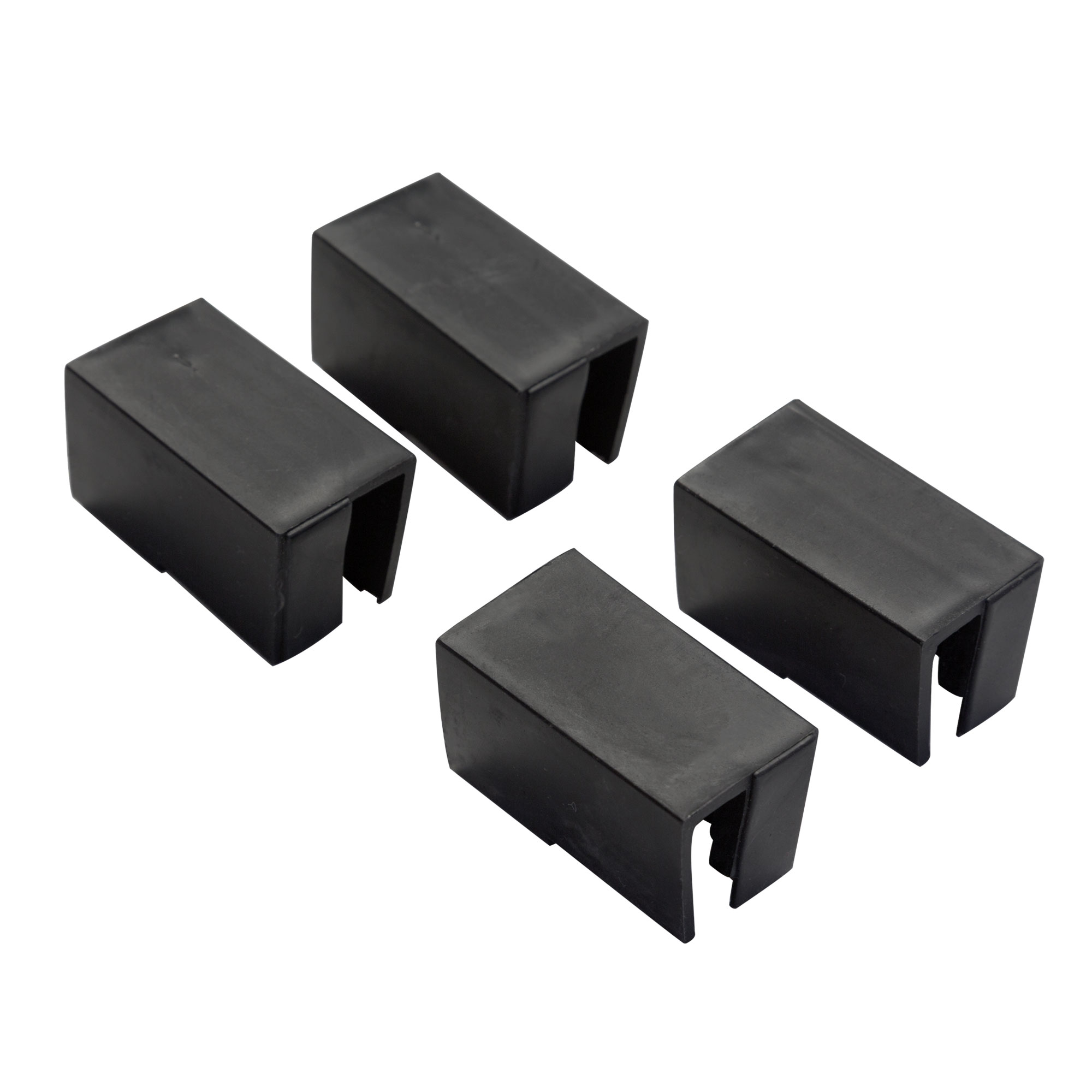 Tapas de Plástico de Repuesto para Marcos de Mosquitera Schiebfix / Easy Slide | negro, 4 unidades