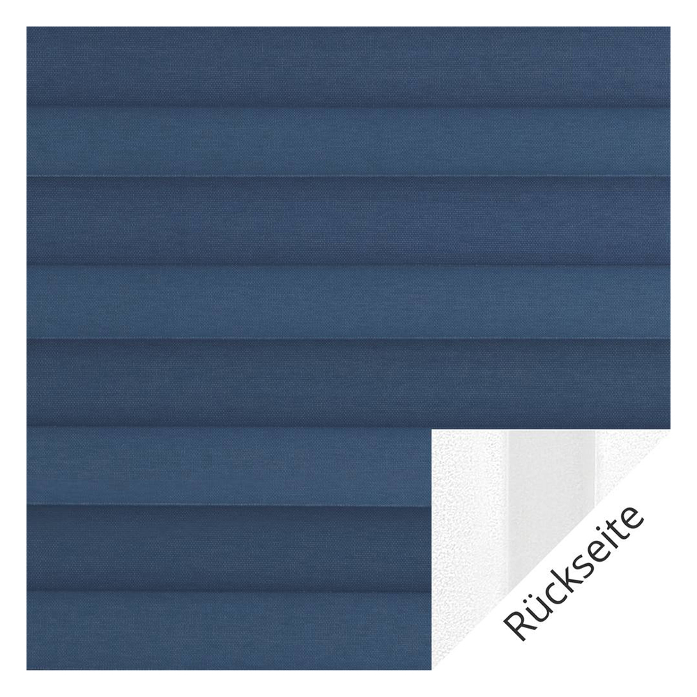 Muestra de tejido para cortina plisada a medida | 20011 azul / oscuridad total / Somnio Perlmutt Black Out