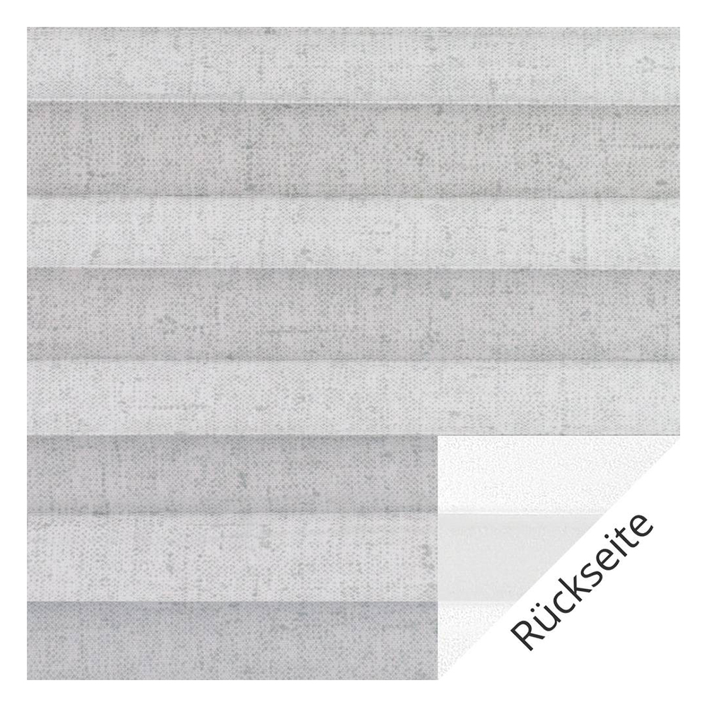 Muestra de tejido para cortina plisada a medida | 40102 gris / oscuridad total / Linen Perlmutt Black Out