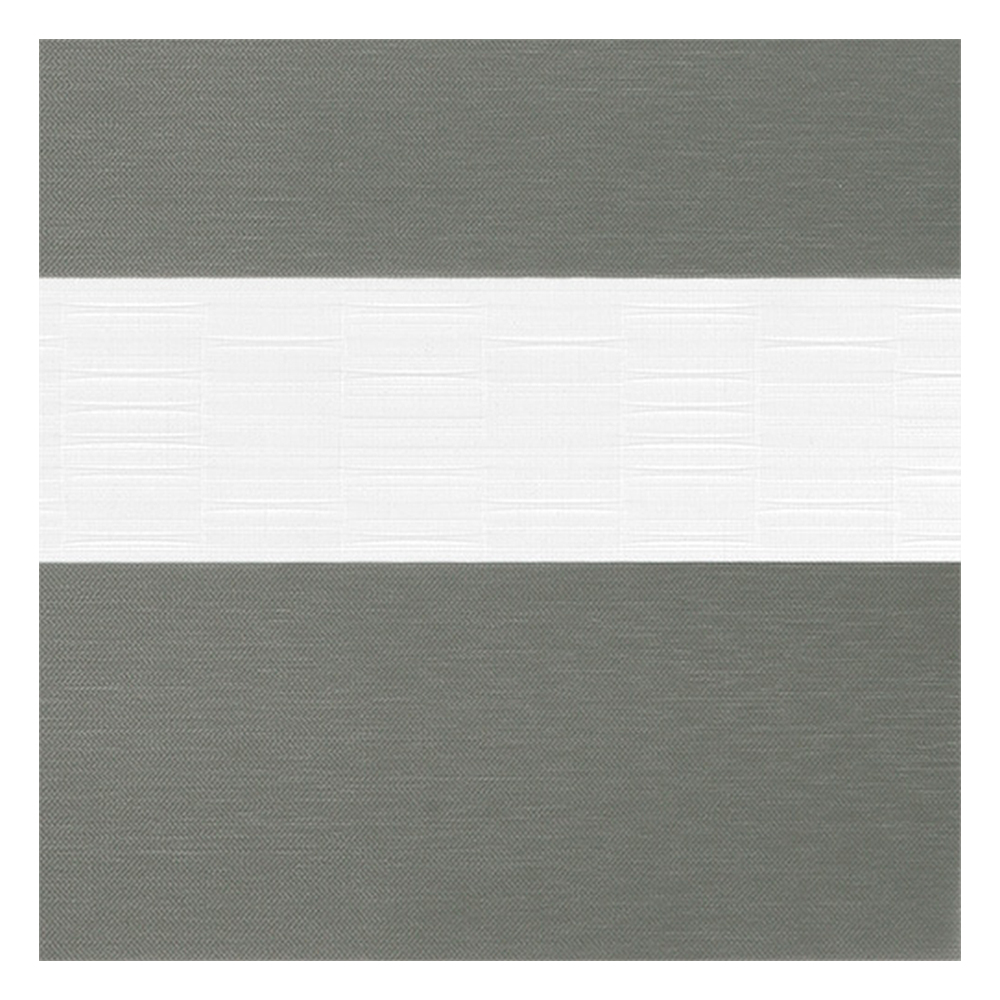 Muestra de tejido para estor enrollable noche y  día a medida | B475 gris-negro / traslúcido / Aroso