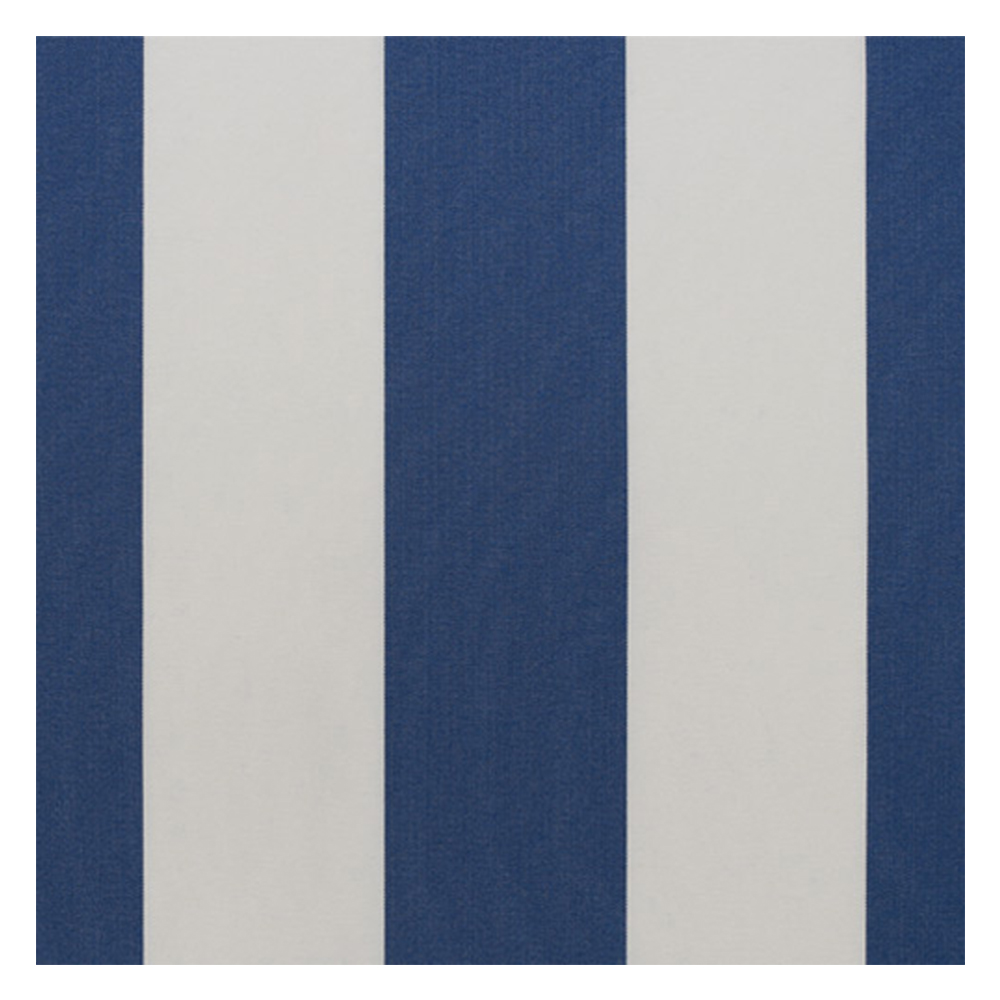 Muestra de tejido para toldo, faldón y estor de  balcón | R-016 azul blanco, Recasens