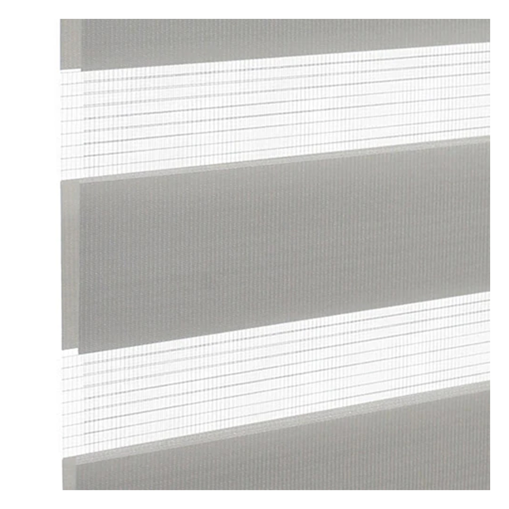 Muestra de tejido para estor enrollable noche y  día a medida | BH21 gris / traslúcido / London