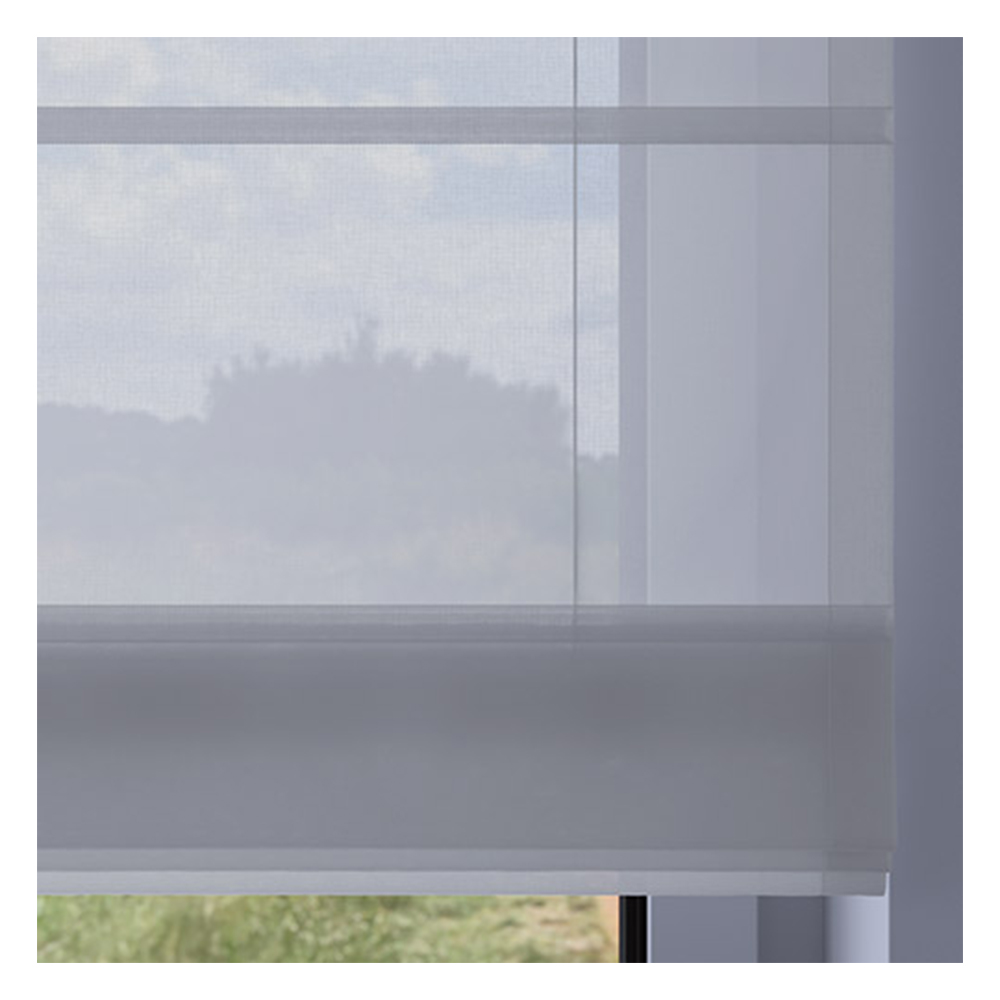 Muestra de tejido para estor plegable a medida | 05 gris / transparente / Ardea