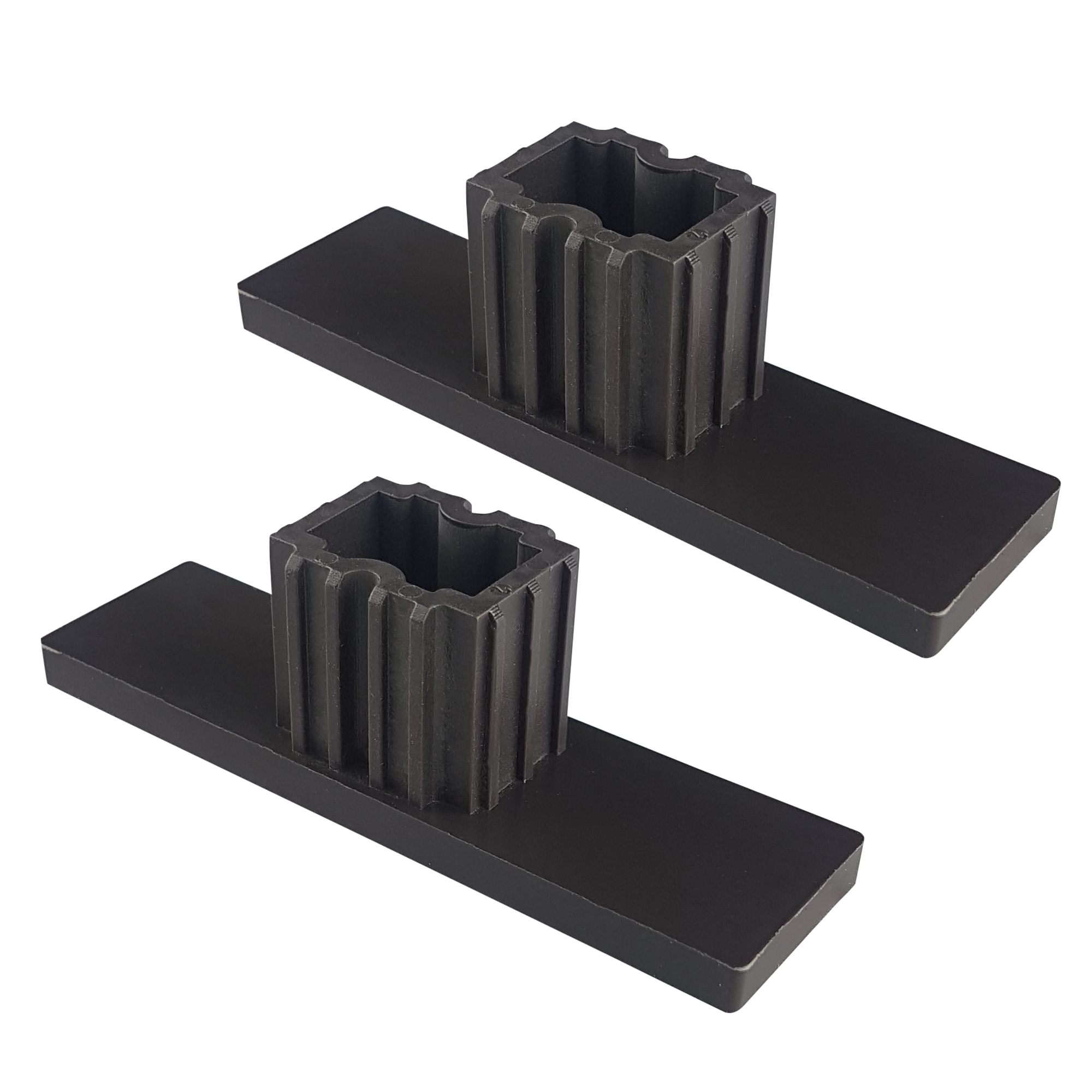 Tapón para guías de persiana PPD 79 (79 x 22 mm) | marrón, 2 piezas