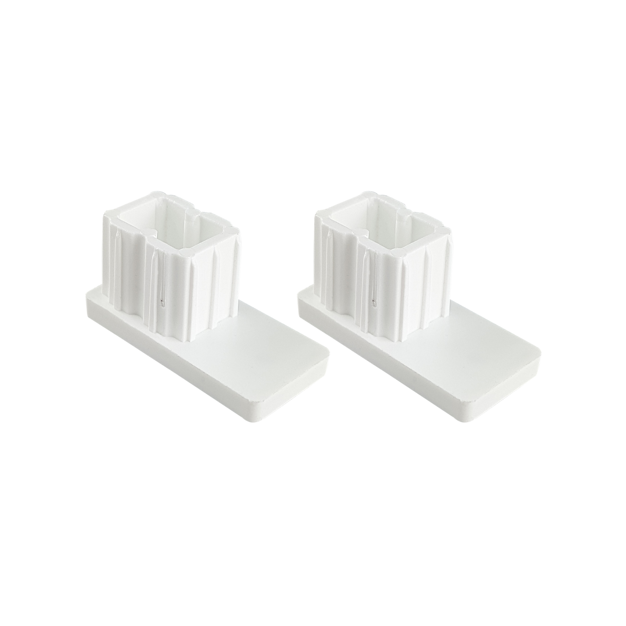 Tapón para guías de persiana PP 45 (45 x 22 mm) | blanco, 2 piezas