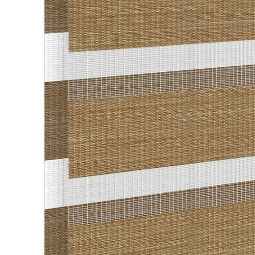 Muestra de tejido para estor enrollable noche y  día a medida | BH-11 roble / traslúcido / Graz