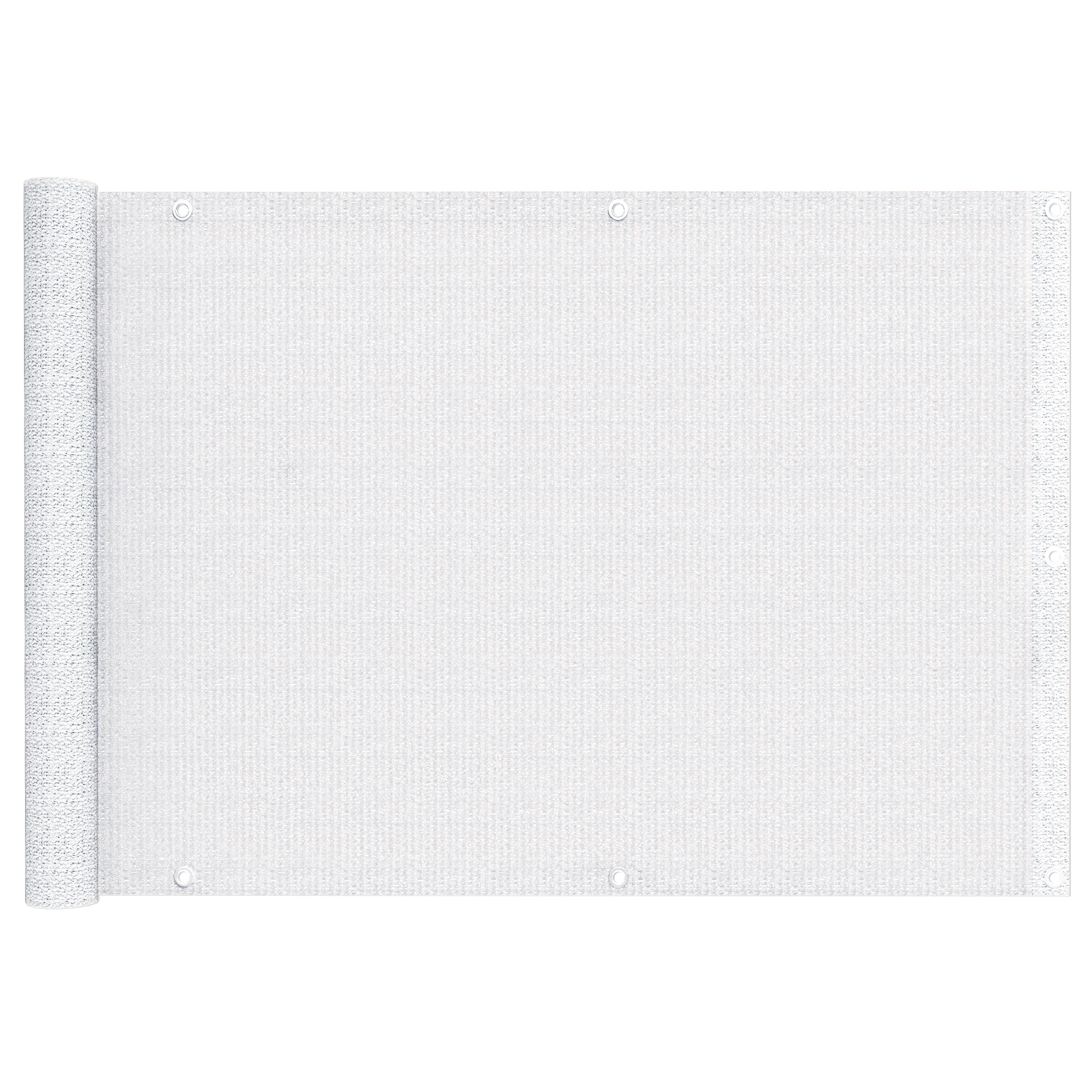 Malla de Ocultación para Balcón - Polietileno / Transpirable | 300 x 75 cm, blanco crema