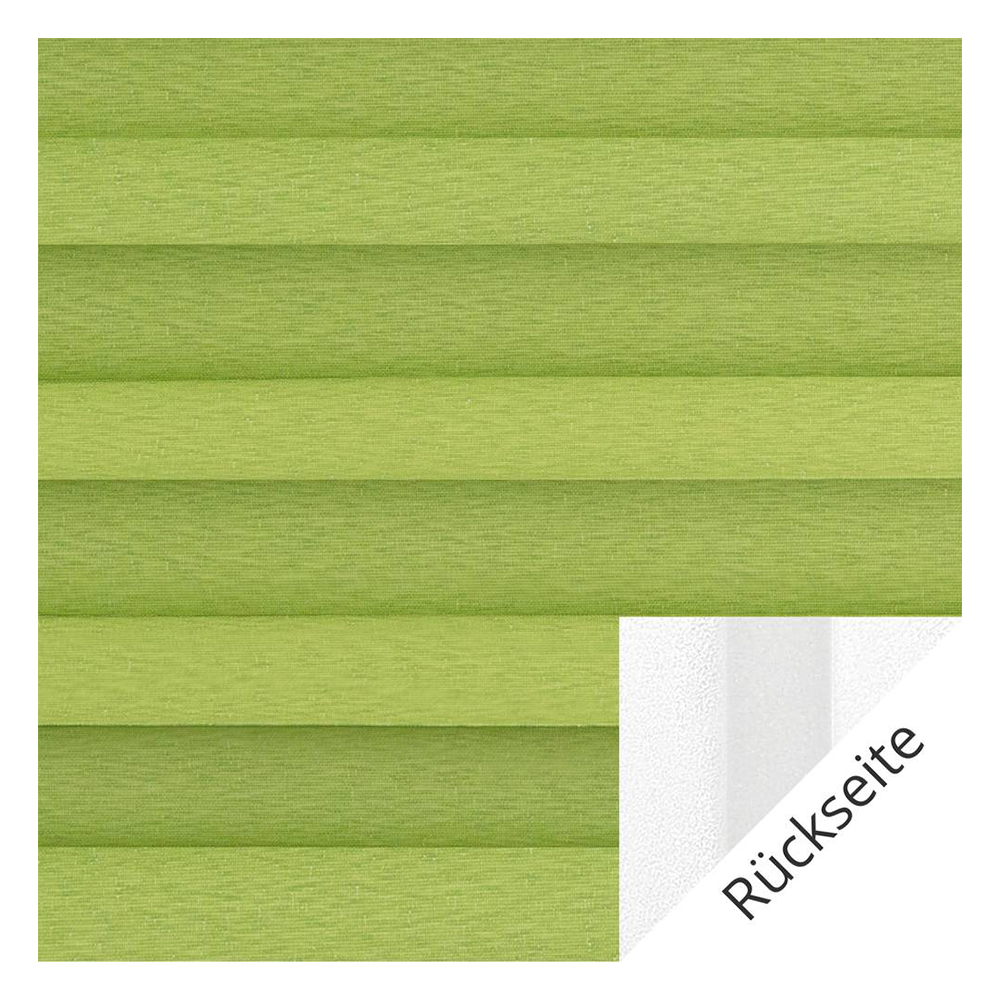 Muestra de tejido para cortina plisada a medida | 20006 verde / oscuridad total / Somnio Perlmutt Black Out