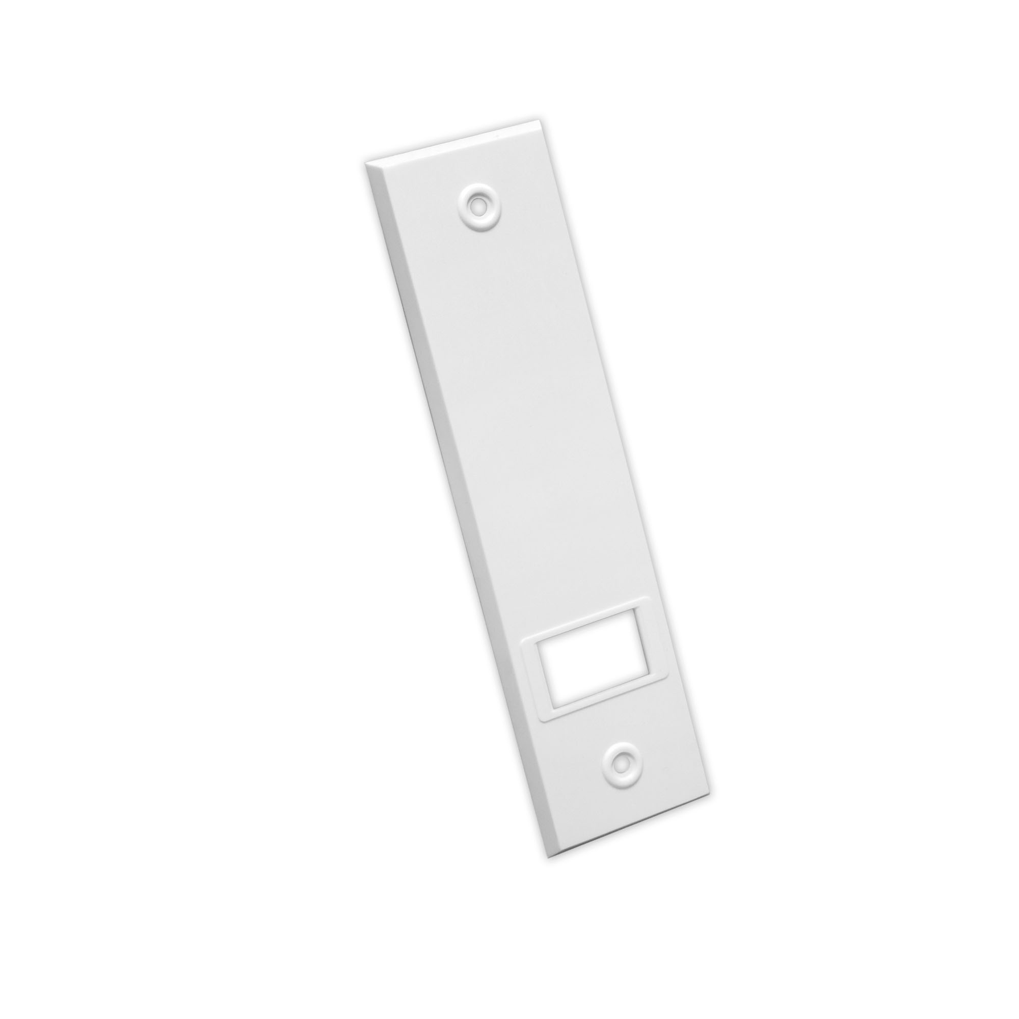 Placa de cubierta para recogedor de cinta Empotrado / con engranaje | Plástico / LA: 160 mm / blanco