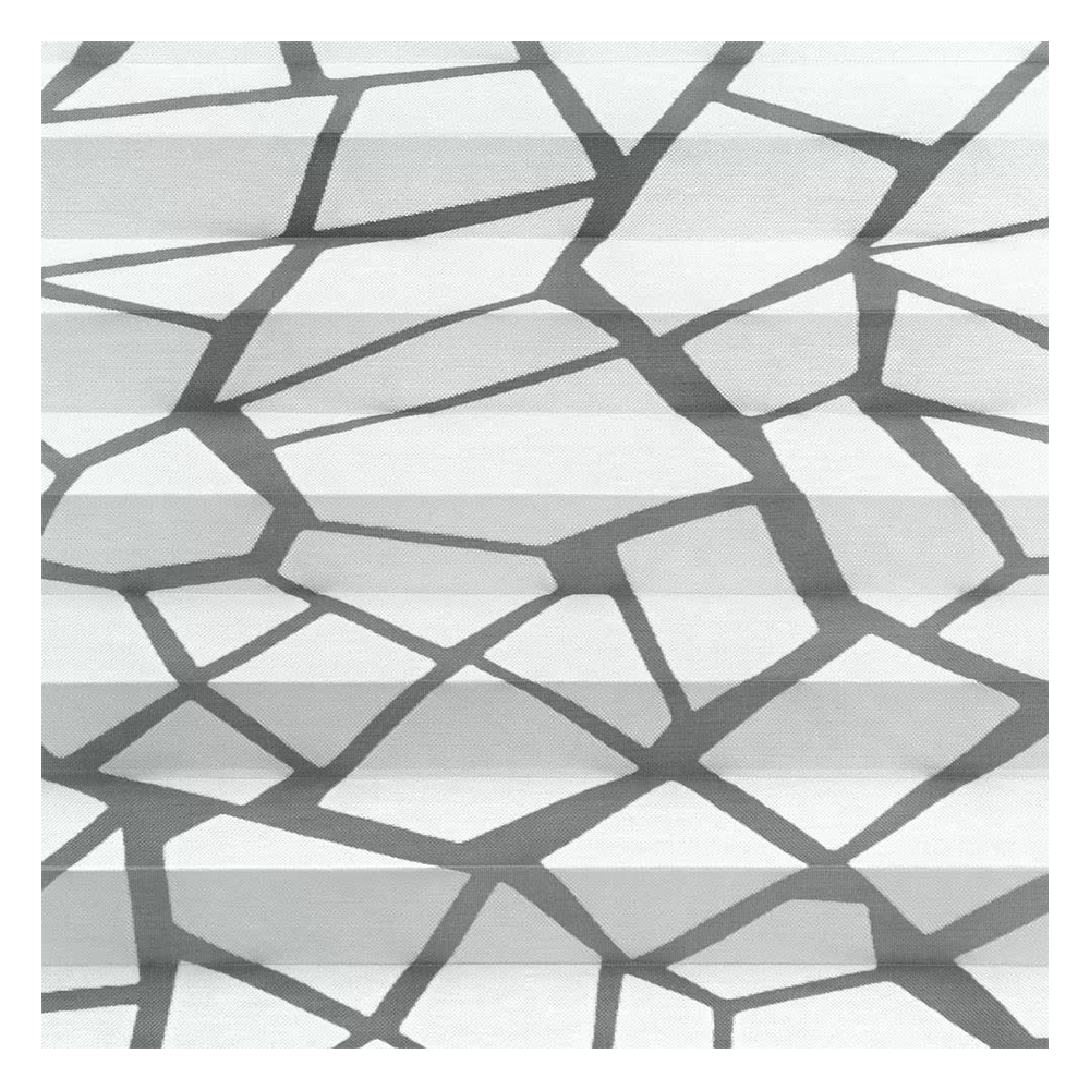 Muestra de tejido para cortina plisada a medida | 30692 blanco / transparente / Mira