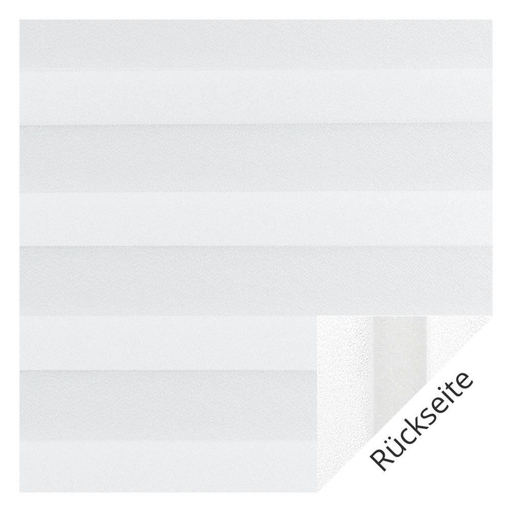 Muestra de tejido para cortina plisada a medida | 10741 blanco / oscuridad total / Lunata blackout