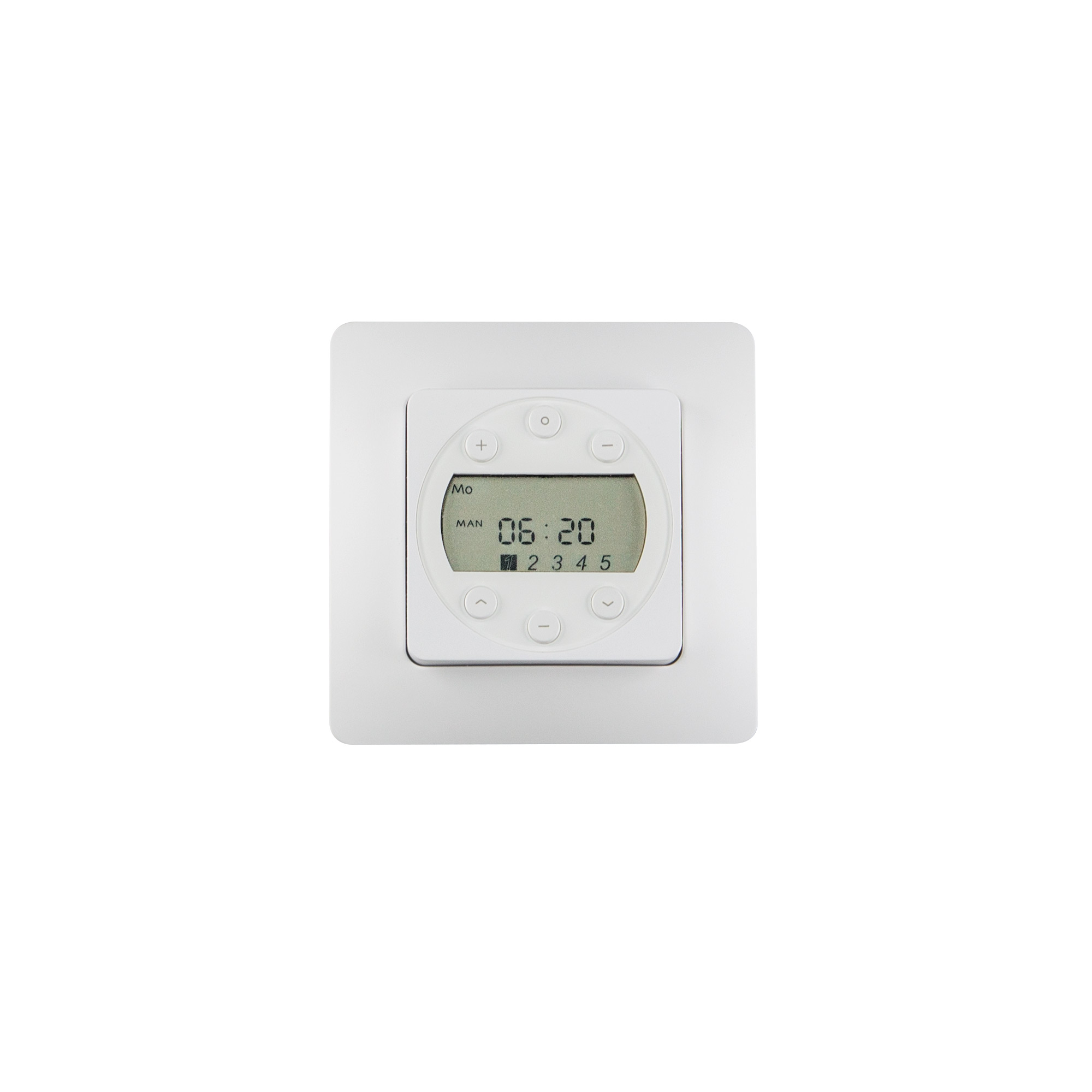 Emisor de pared vía radio JM | 5 canales con Timer JMWST-5 / blanco