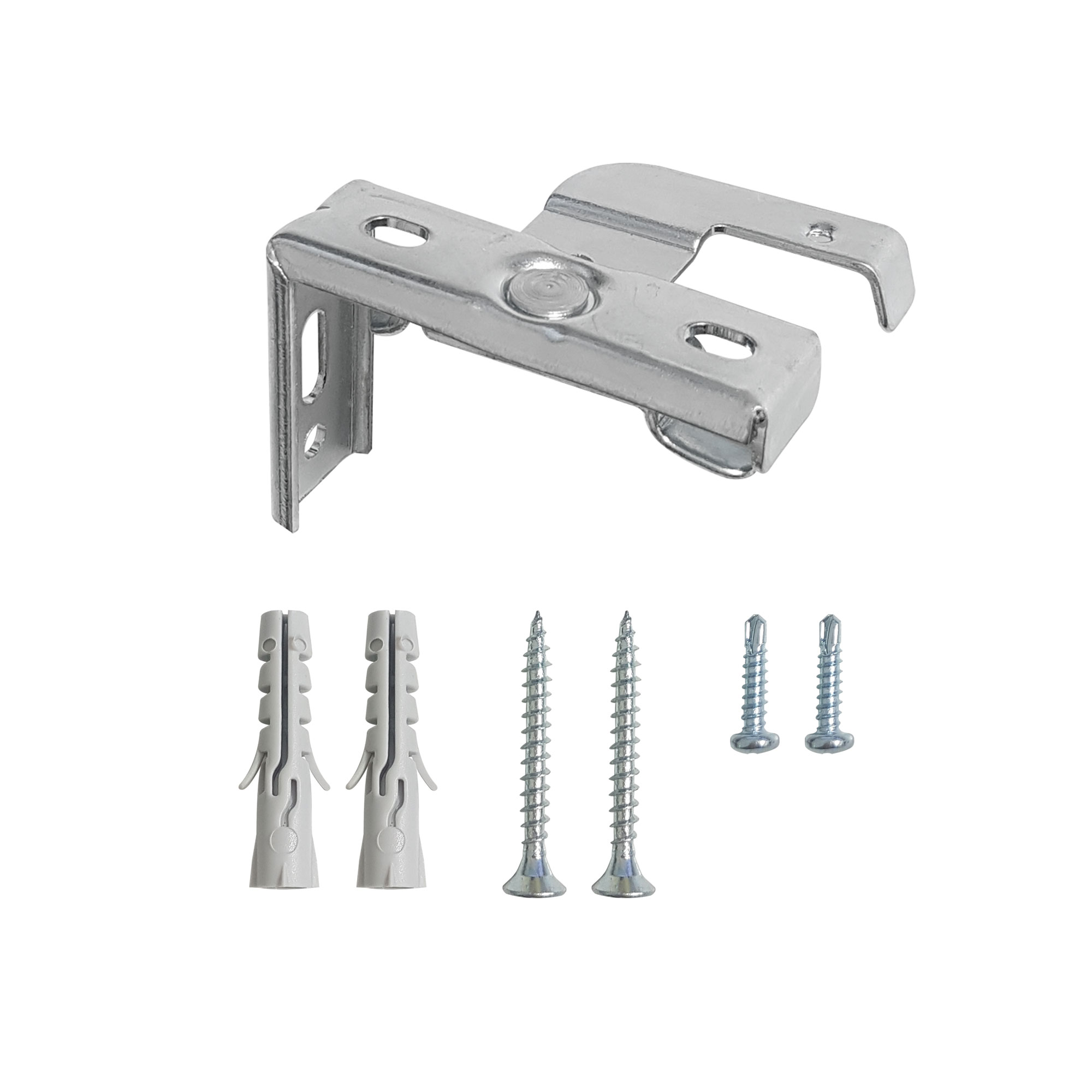 Juego de Piezas de Repuesto para Persianas Venecianas a Medida | para 50 mm / Tornillos / Fijación a la hoja de la ventana, al hueco y a la pared