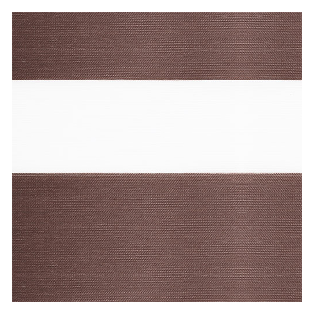 Muestra de tejido para estor enrollable noche y  día a medida | G7946 marrón / traslúcido / Rio