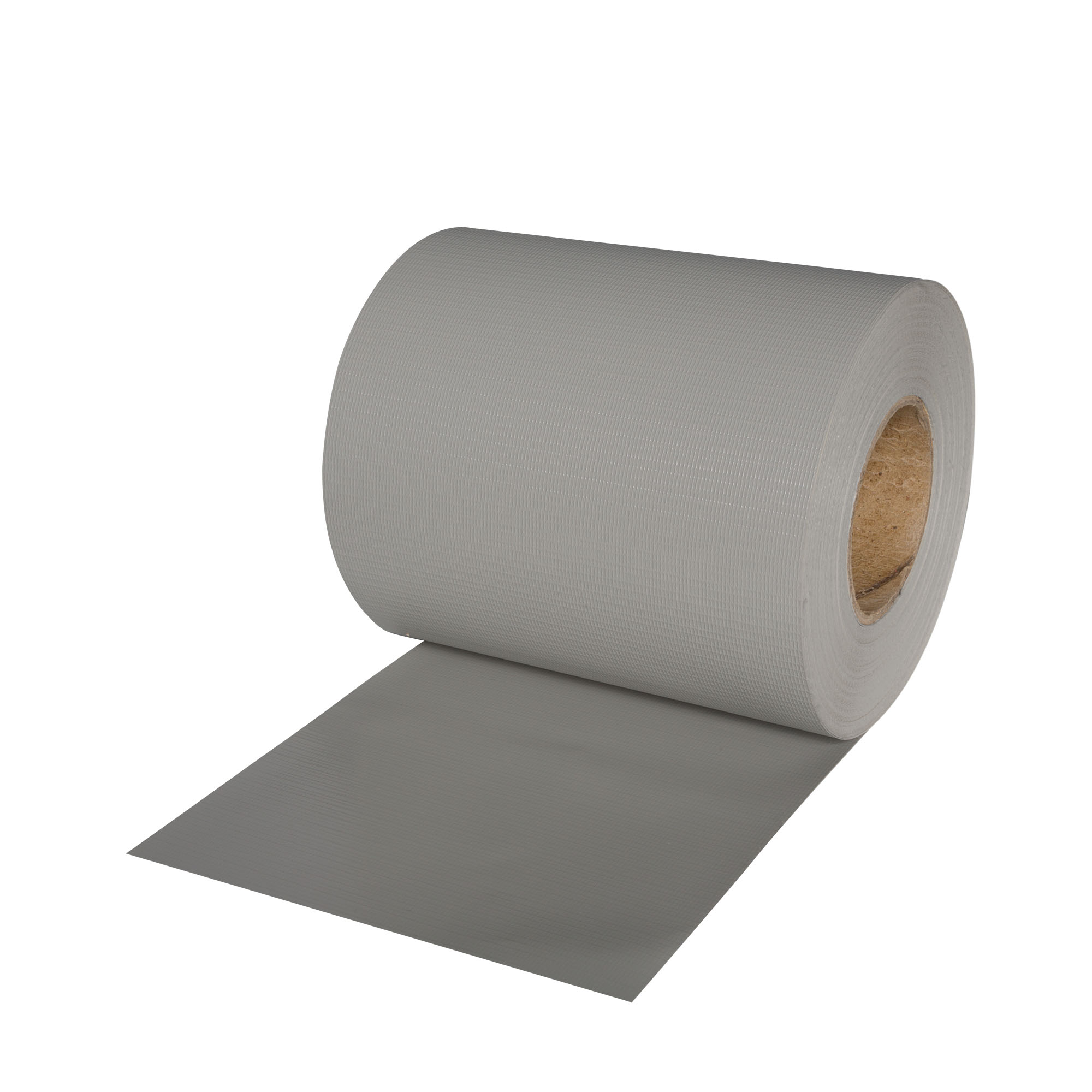 Rollo de Ocultación de PVC Blando | 19 cm x 40 m, incl. 25 clips de fijación, gris