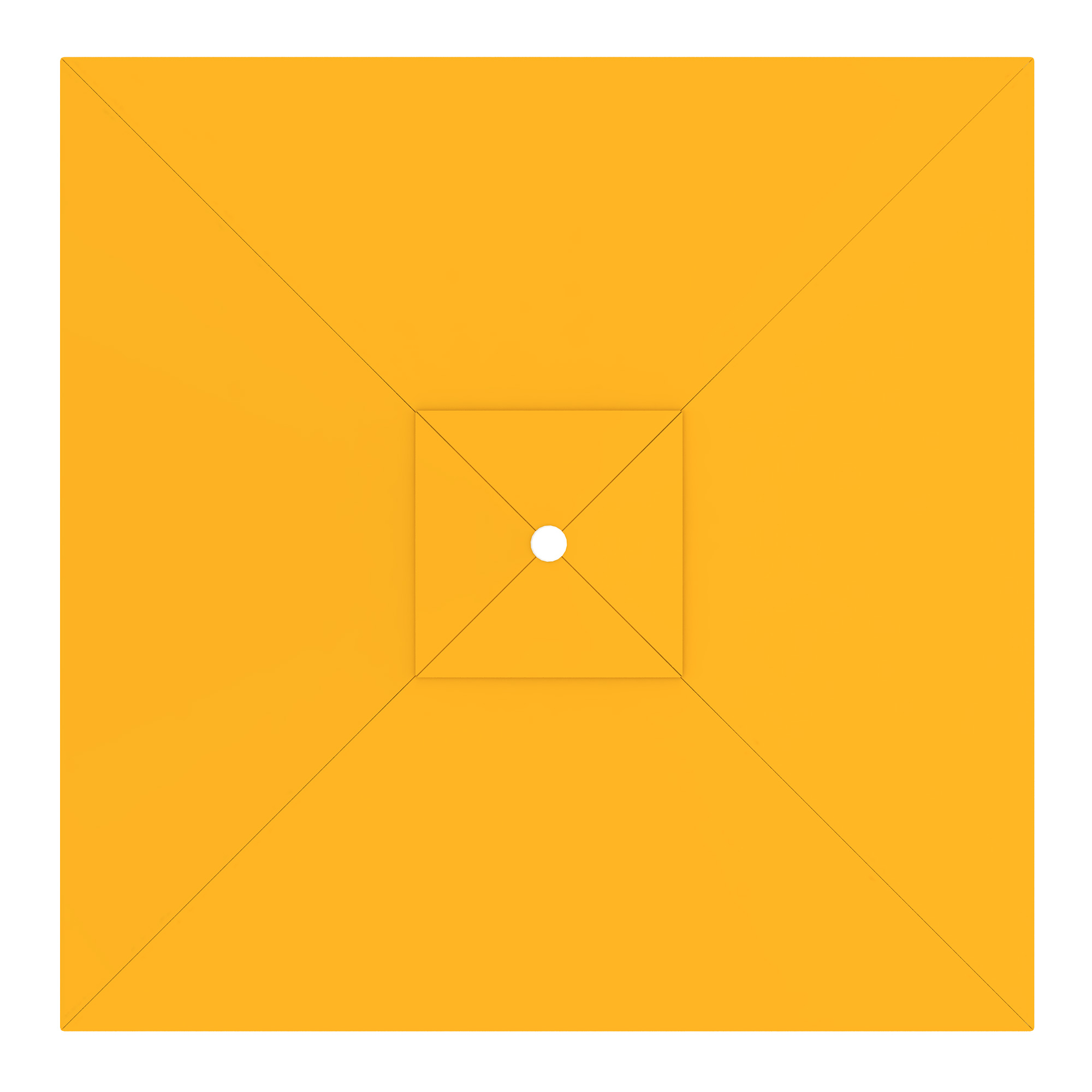 Funda para Sombrilla interpara | 3 x 3 m, cuadrada, amarillo
