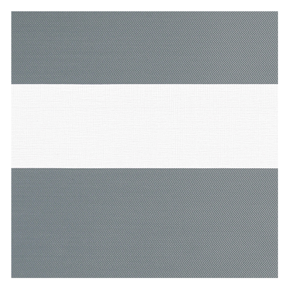 Muestra de tejido para estor enrollable noche y  día a medida | B604 gris-negro / traslúcido / Solides