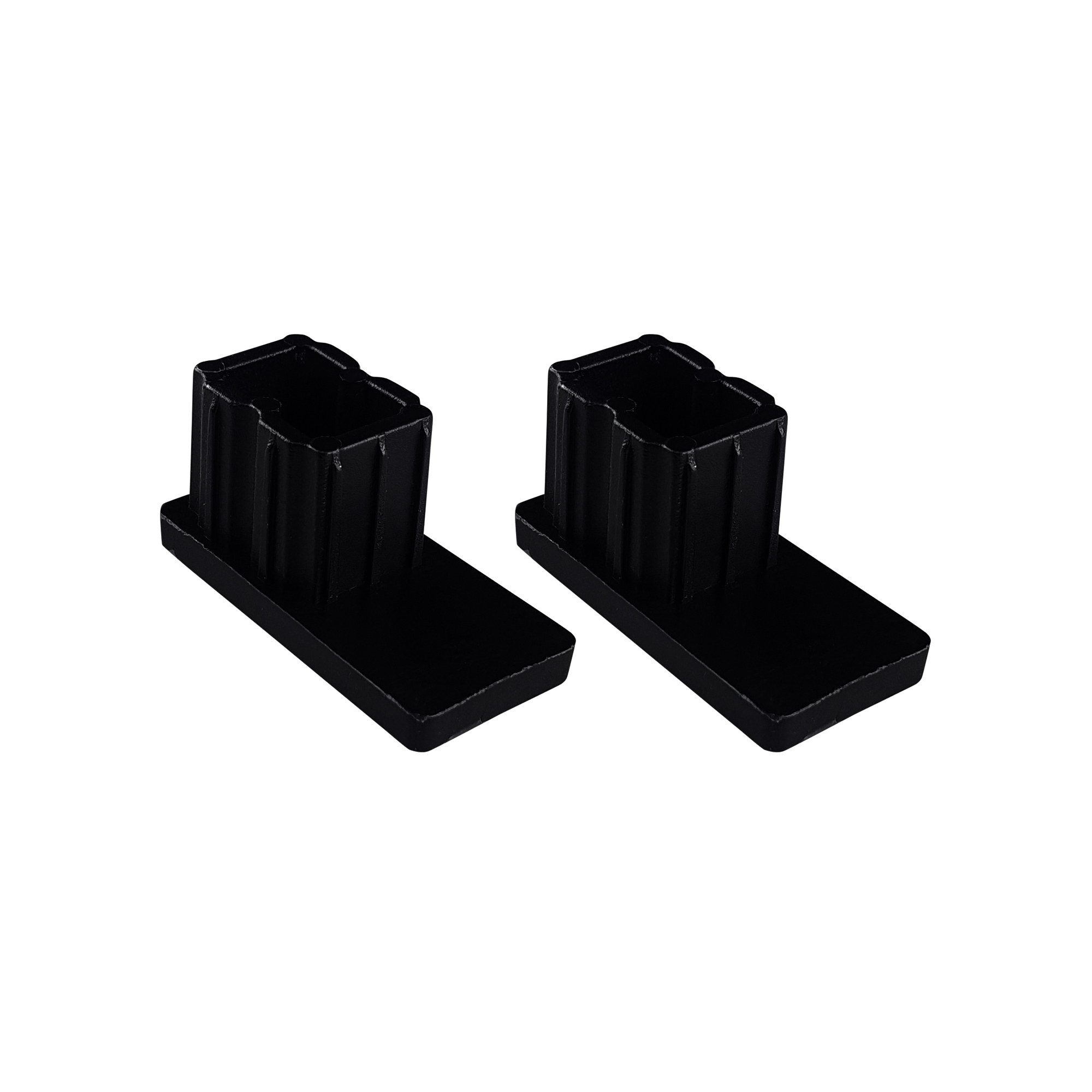 Tapón para guías de persiana PP 45 (45 x 22 mm) | negro, 2 piezas