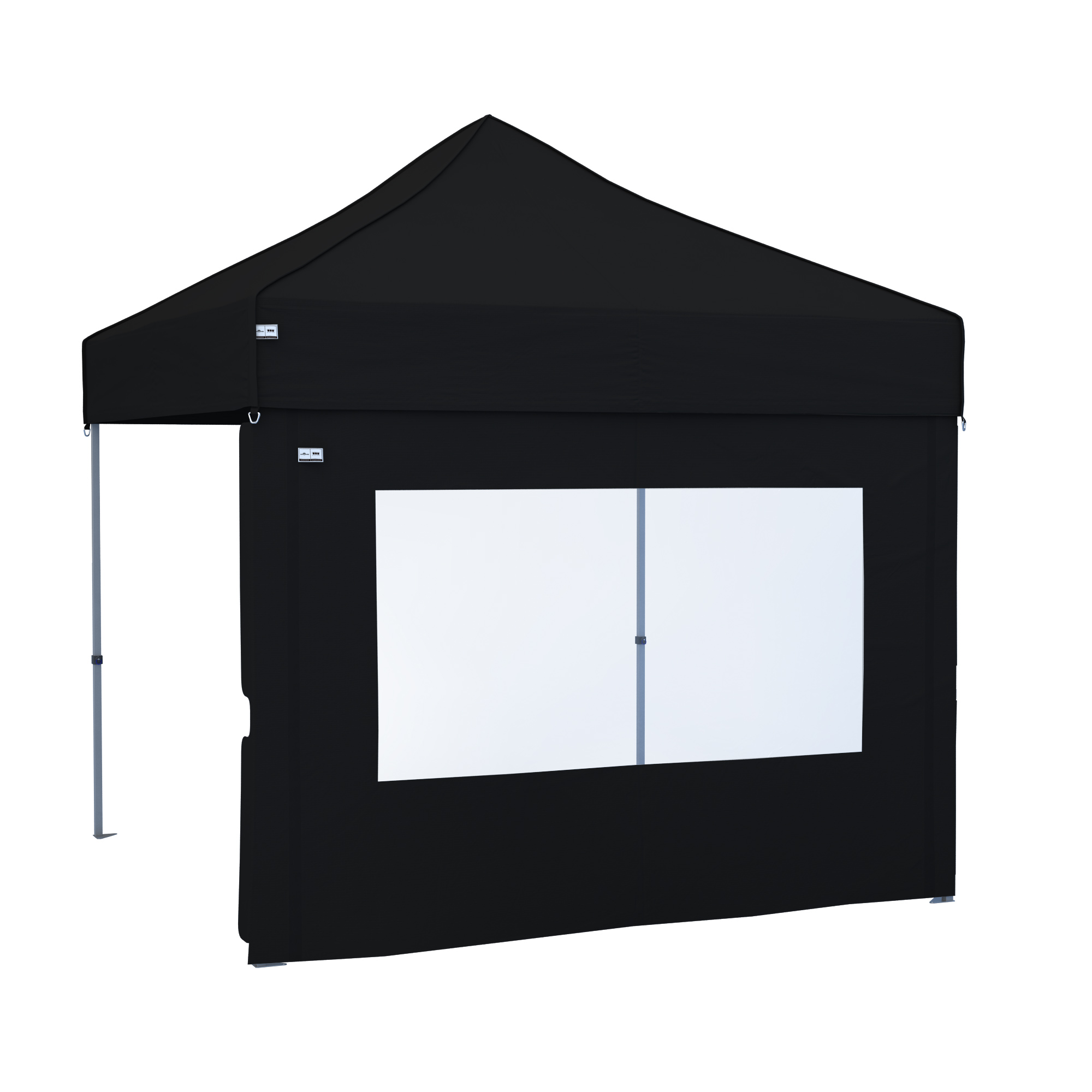 Pared con puerta para gazebo plegable PRO 40 | 6 m, negro