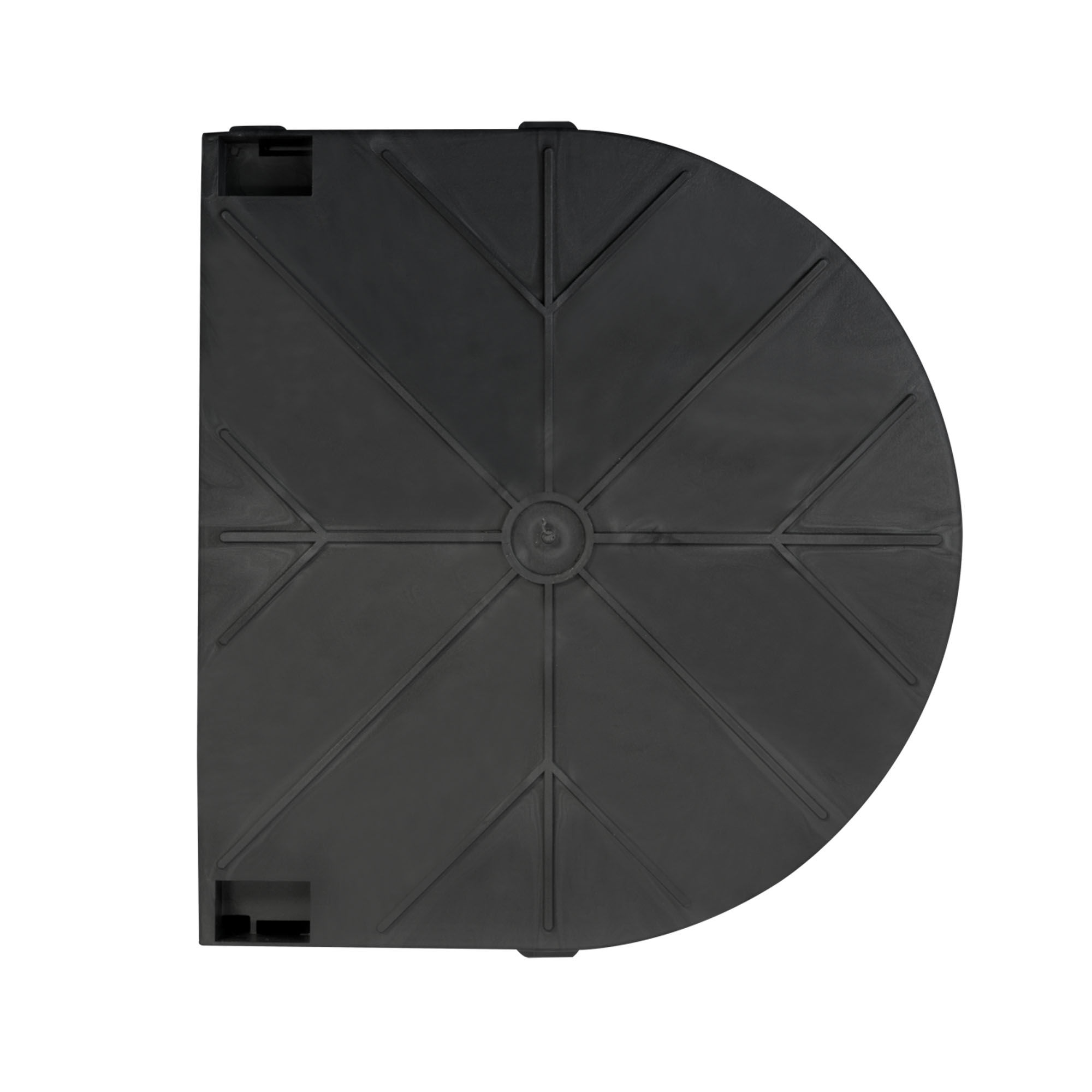 Caja de pared para recogedor de cinta empotrado | MK160 / Plástico / LA: 160 mm / negro