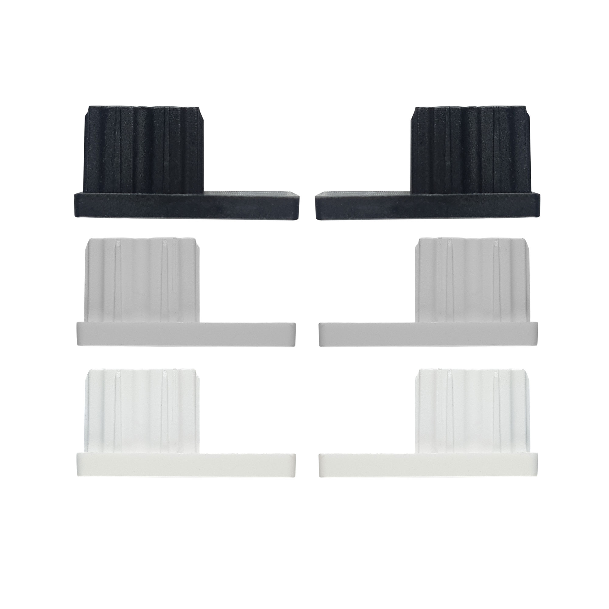 Tapón para guías de persiana PP 45 (45 x 22 mm) (Tipos a elegir)