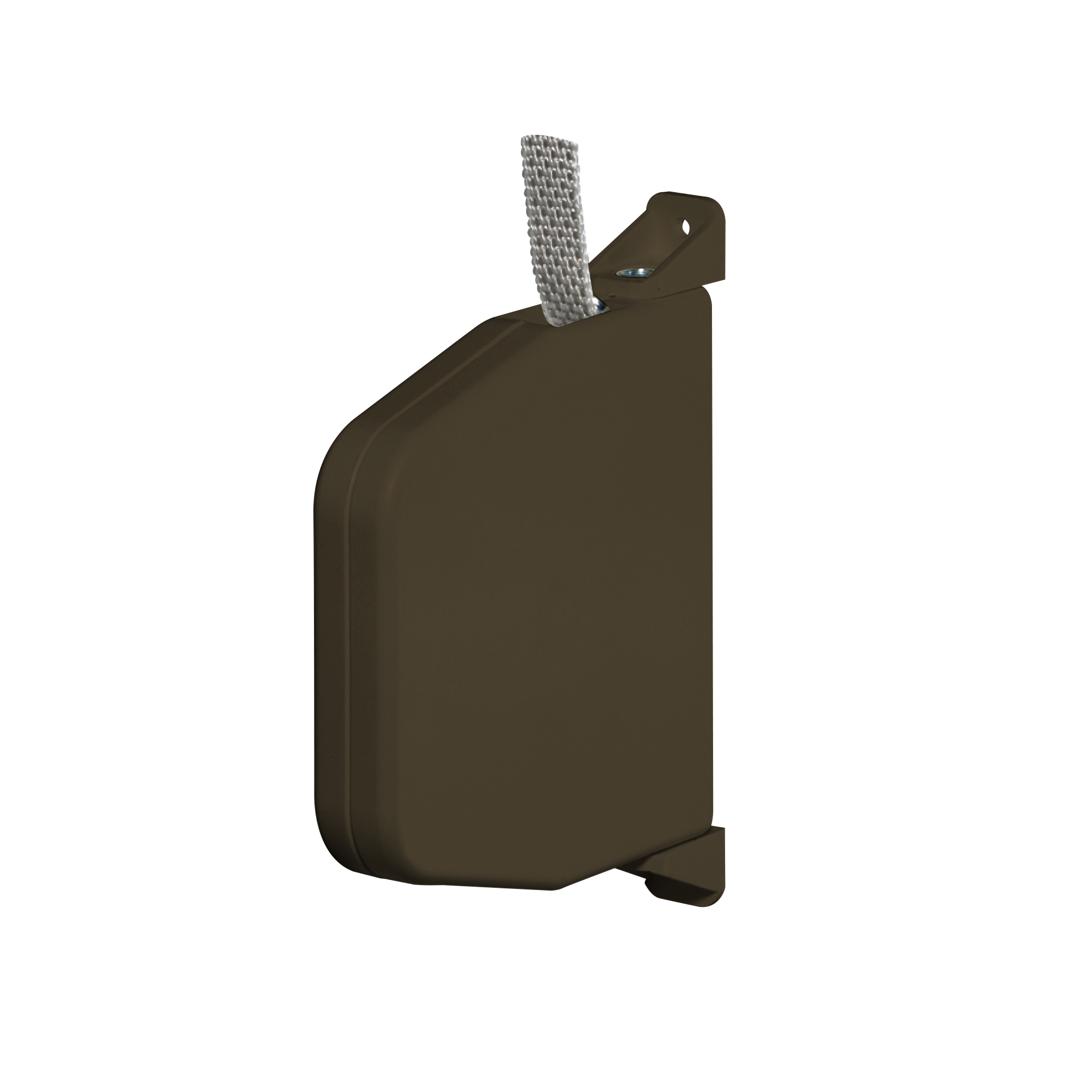 Recogedor de cinta giratorio de sobreponer | marrón / incluye 5 m de cinta