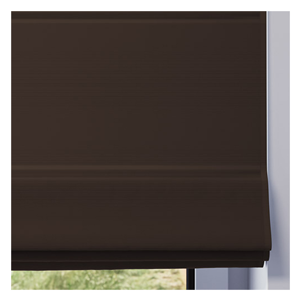 Muestra de tejido para estor plegable a medida | 510 marrón / opaco / Roma