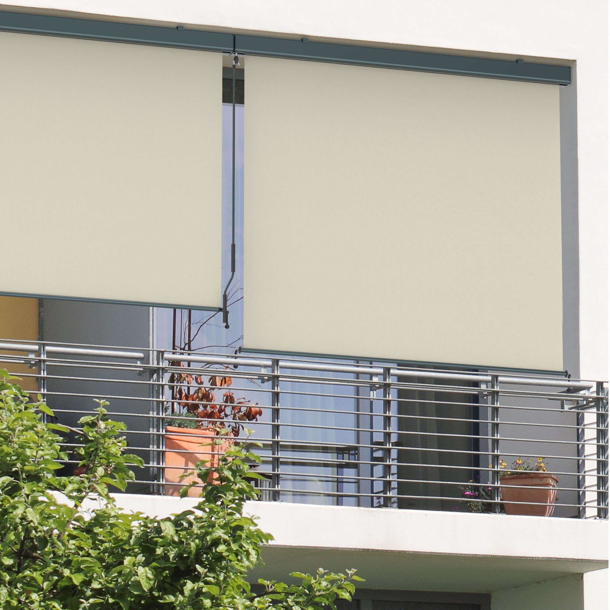 Toldo Vertical 2000 con Cajón & Manivela (Tipo a elegir)