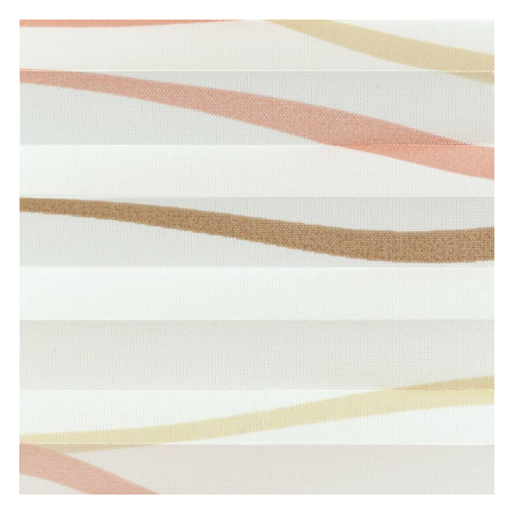 Muestra de tejido para cortina plisada a medida | 30851 beige / traslúcido / Wave