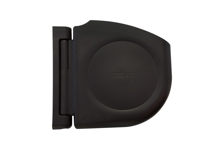 Recogedor de cinta de diseño de sobreponer con sistema de bisagras | marrón / sin cinta