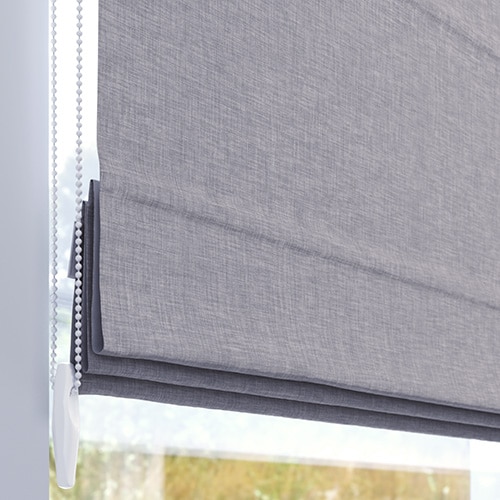 Muestra de tejido para estor plegable a medida | 01 gris estructurado / oscuridad total / Sicilia