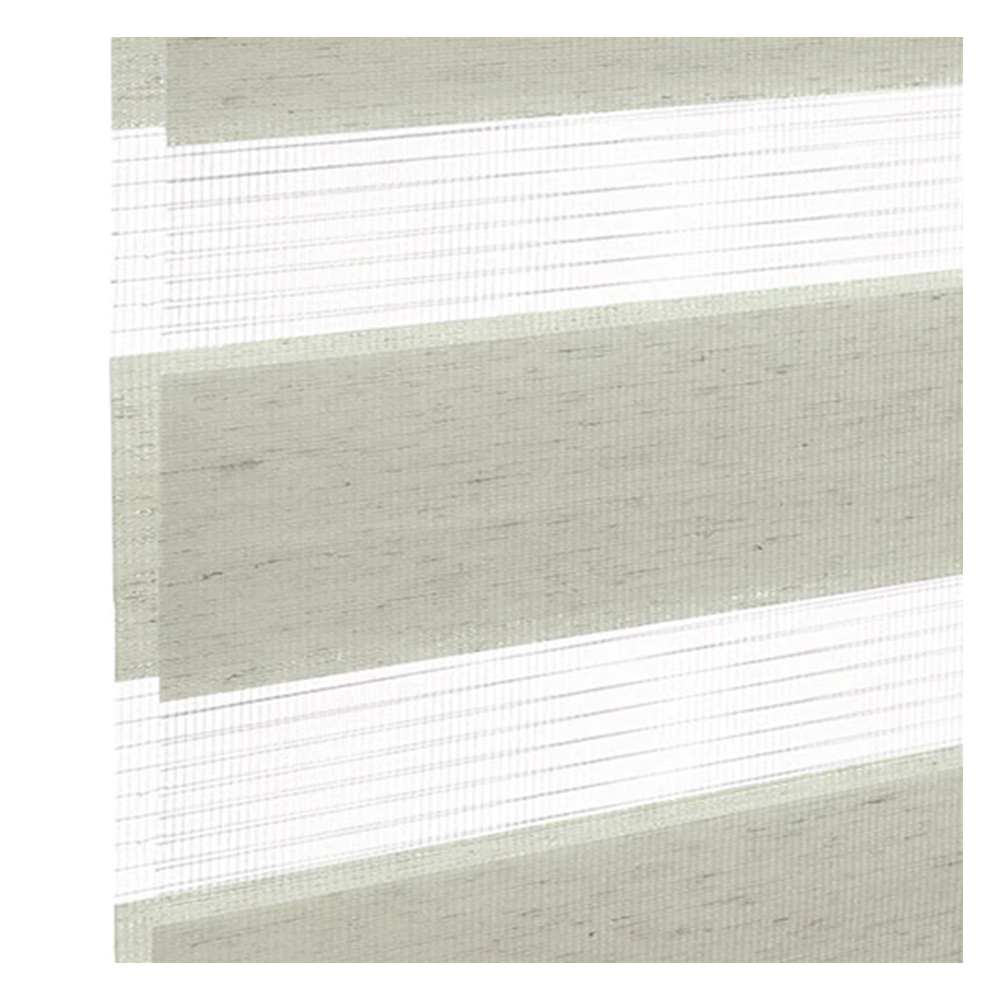 Muestra de tejido para estor enrollable noche y  día a medida | BH08 beige estructurado / traslúcido / London