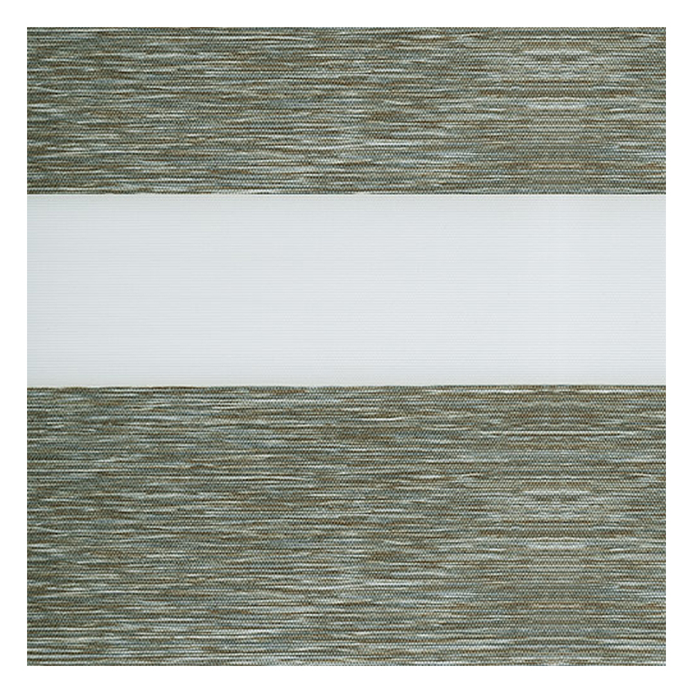 Muestra de tejido para estor enrollable noche y  día a medida | G7846 gris-marrón / traslúcido / Rio