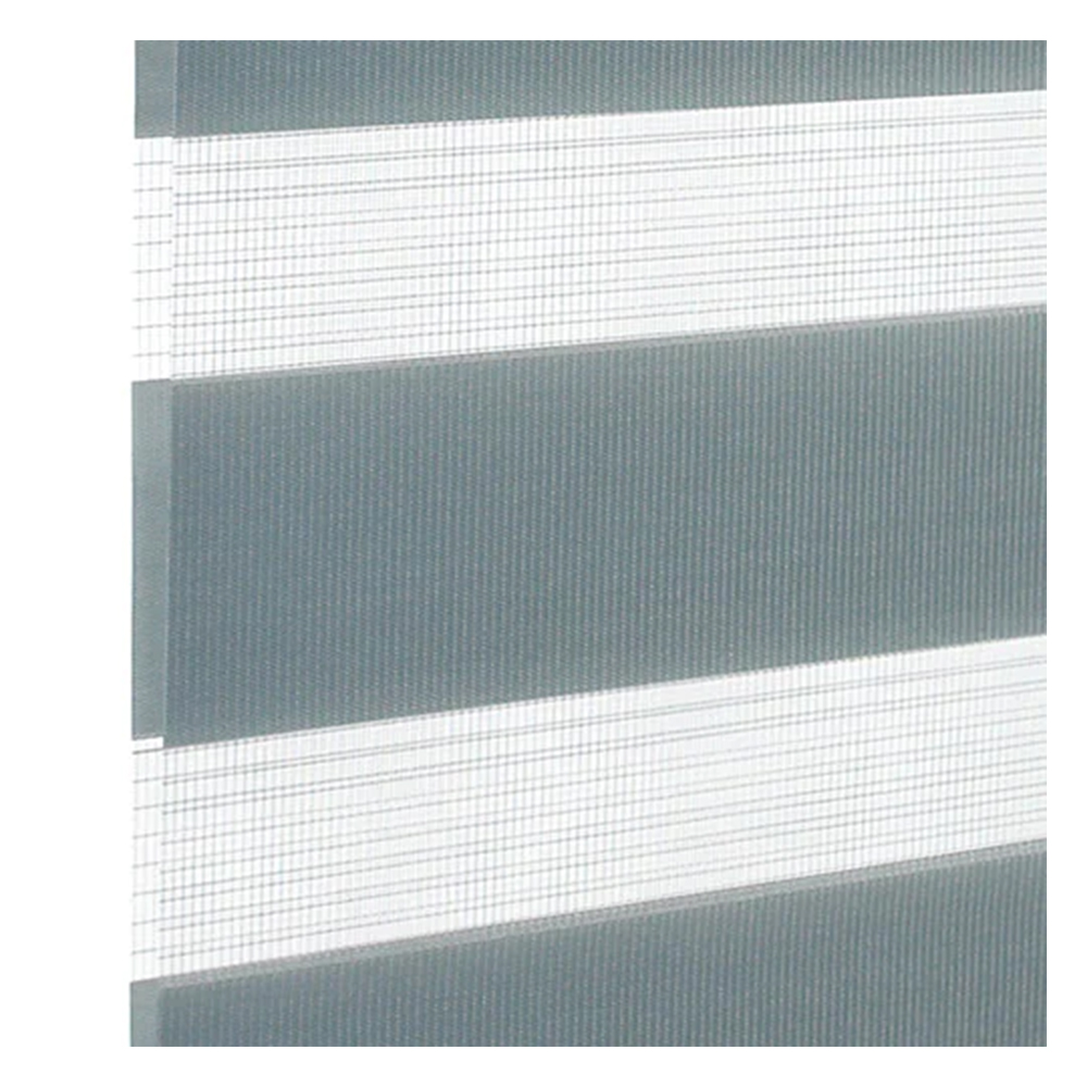 Muestra de tejido para estor enrollable noche y  día a medida | BH23 gris / traslúcido / London