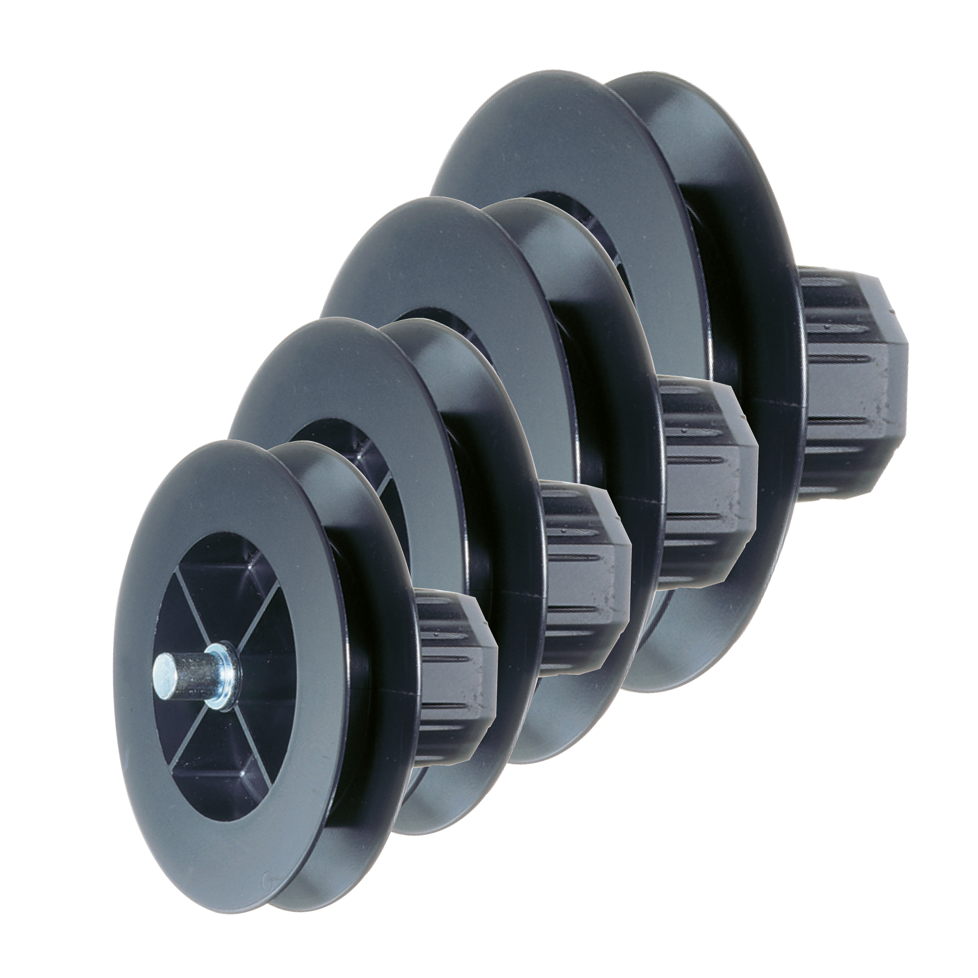 Disco para cinta con soporte de rodillo para eje de persiana octogonal SW40 CORTO (Tipos a elegir)