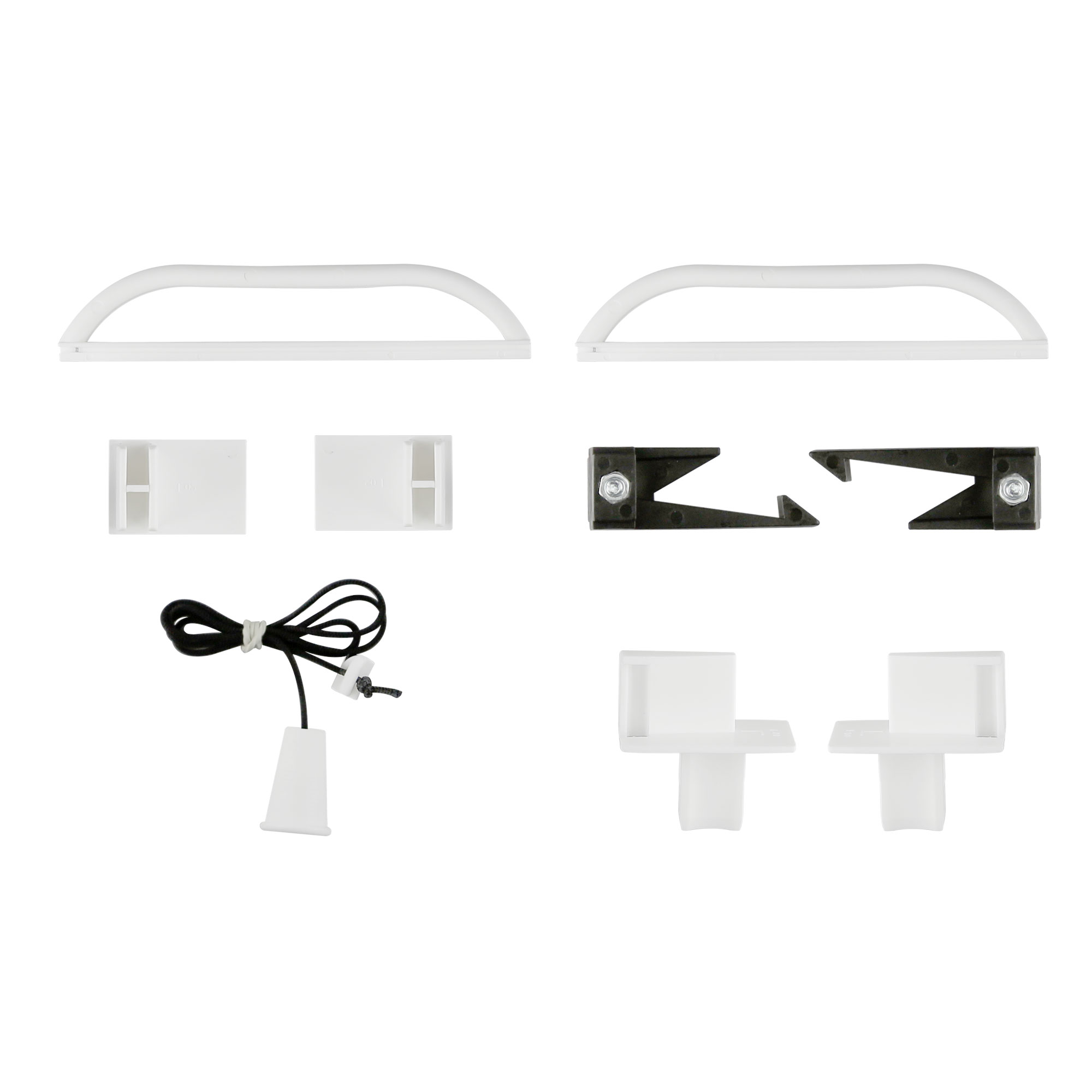 Juego de Piezas de Repuesto para Mosquiteras Enrollables | blanco