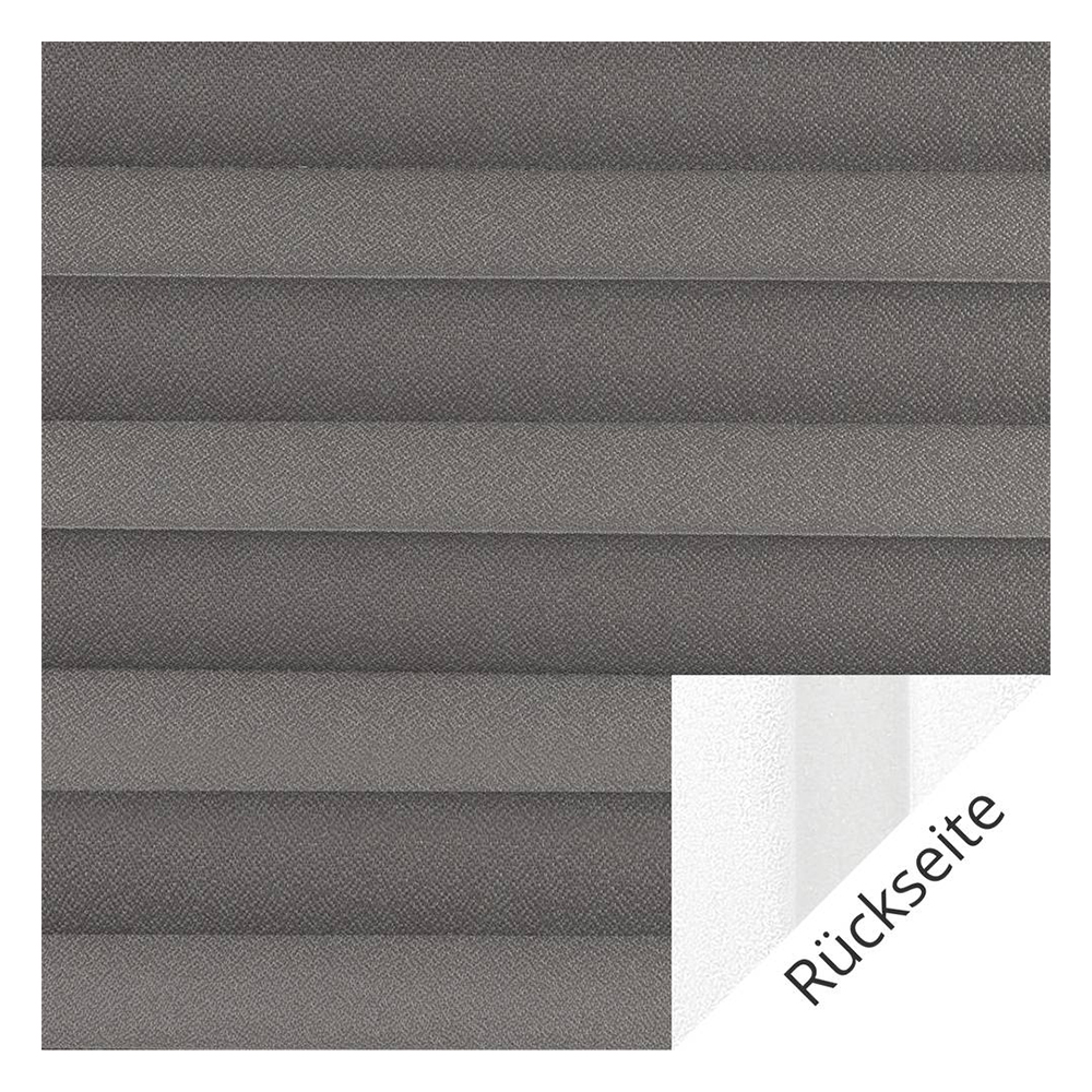 Muestra de tejido para cortina plisada a medida | 10746 gris / oscuridad total / Lunata blackout