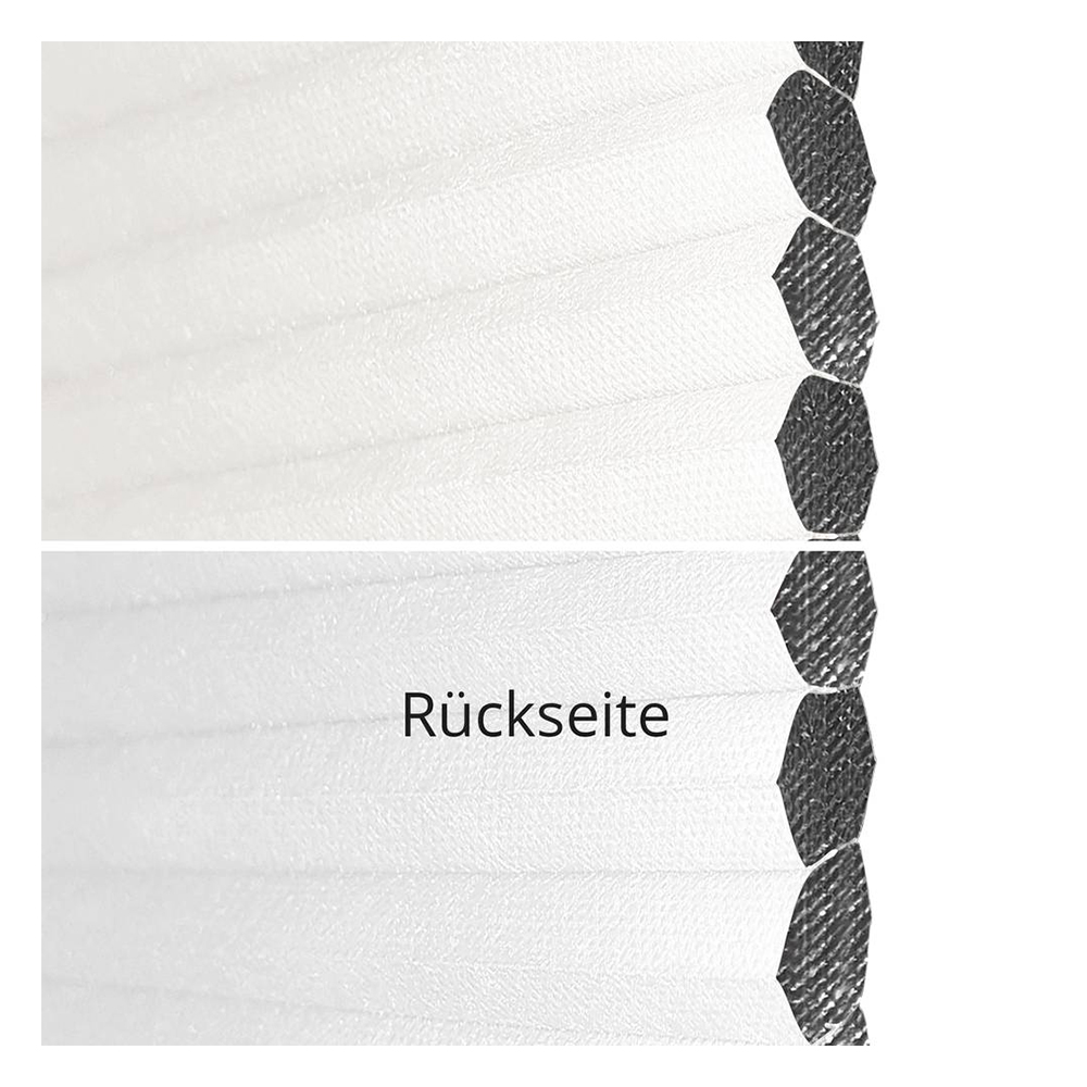 Muestra de tejido para cortina plisada a medida | 70101 blanco / oscuridad total / Sistra Black Out B1