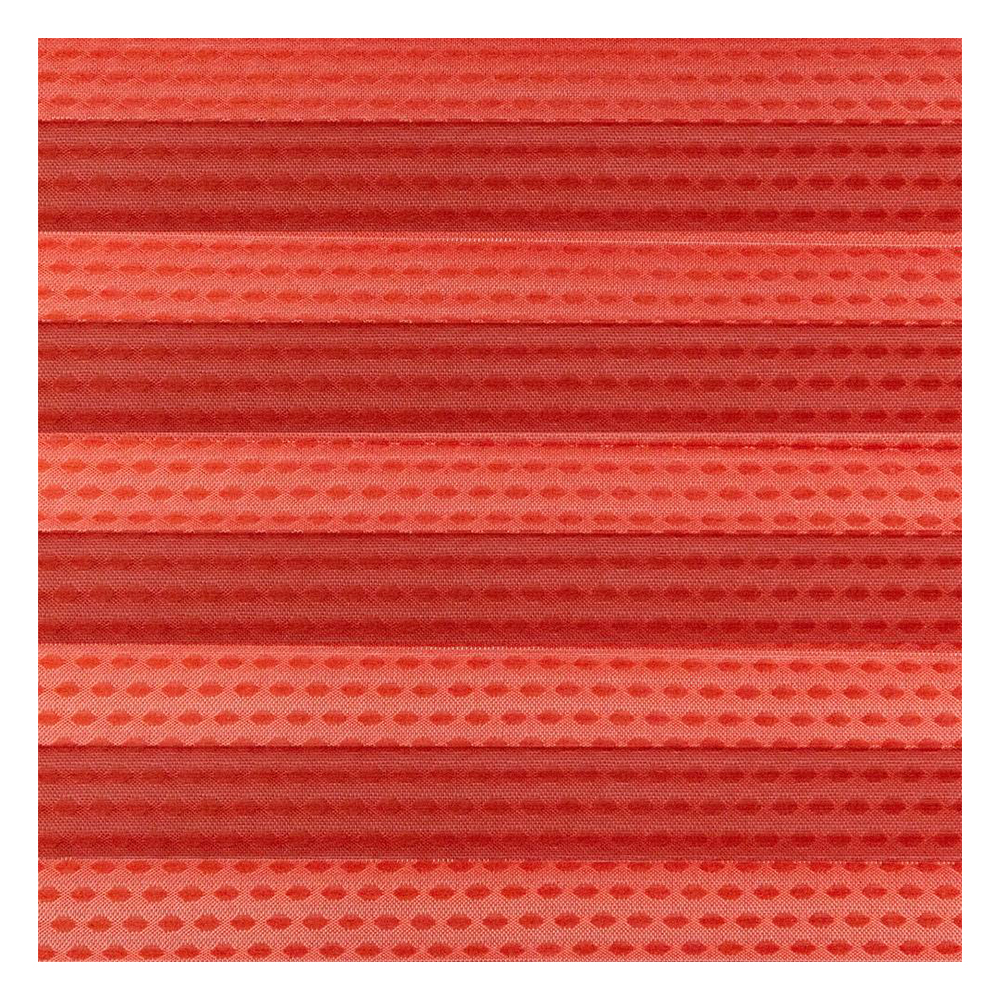 Muestra de tejido para cortina plisada a medida | 30765 naranja / transparente / Punta