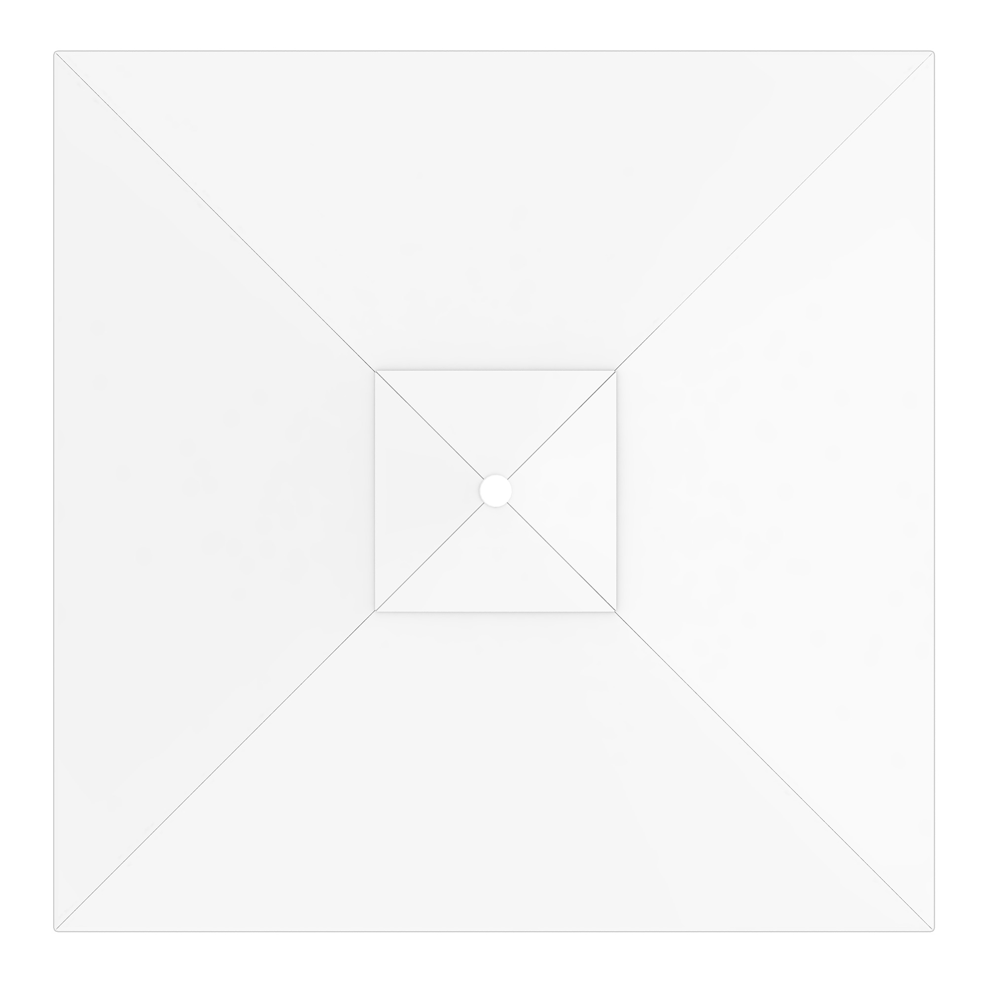 Funda para Sombrilla interpara | 3 x 3 m, cuadrada, blanco