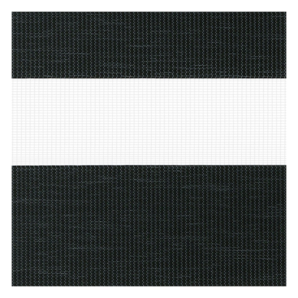 Muestra de tejido para estor enrollable noche y  día a medida | A457 gris-negro / traslúcido / Pinta